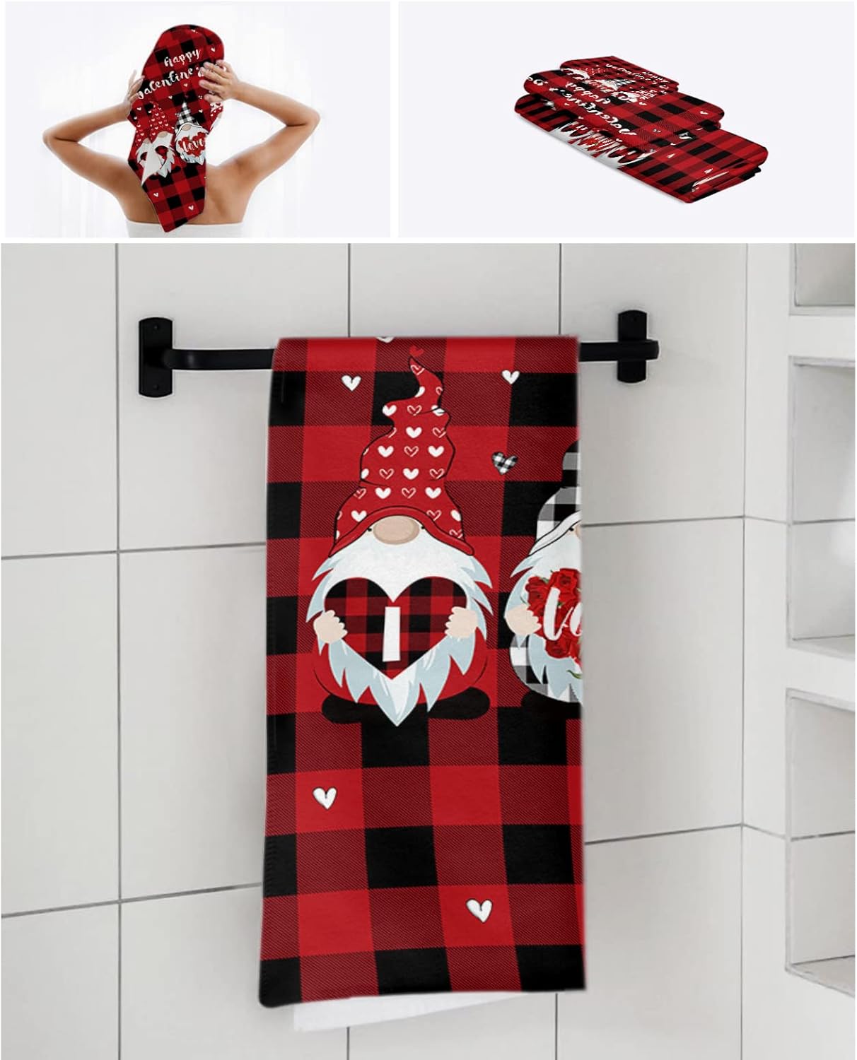 Luxury bath towel set for home and travel