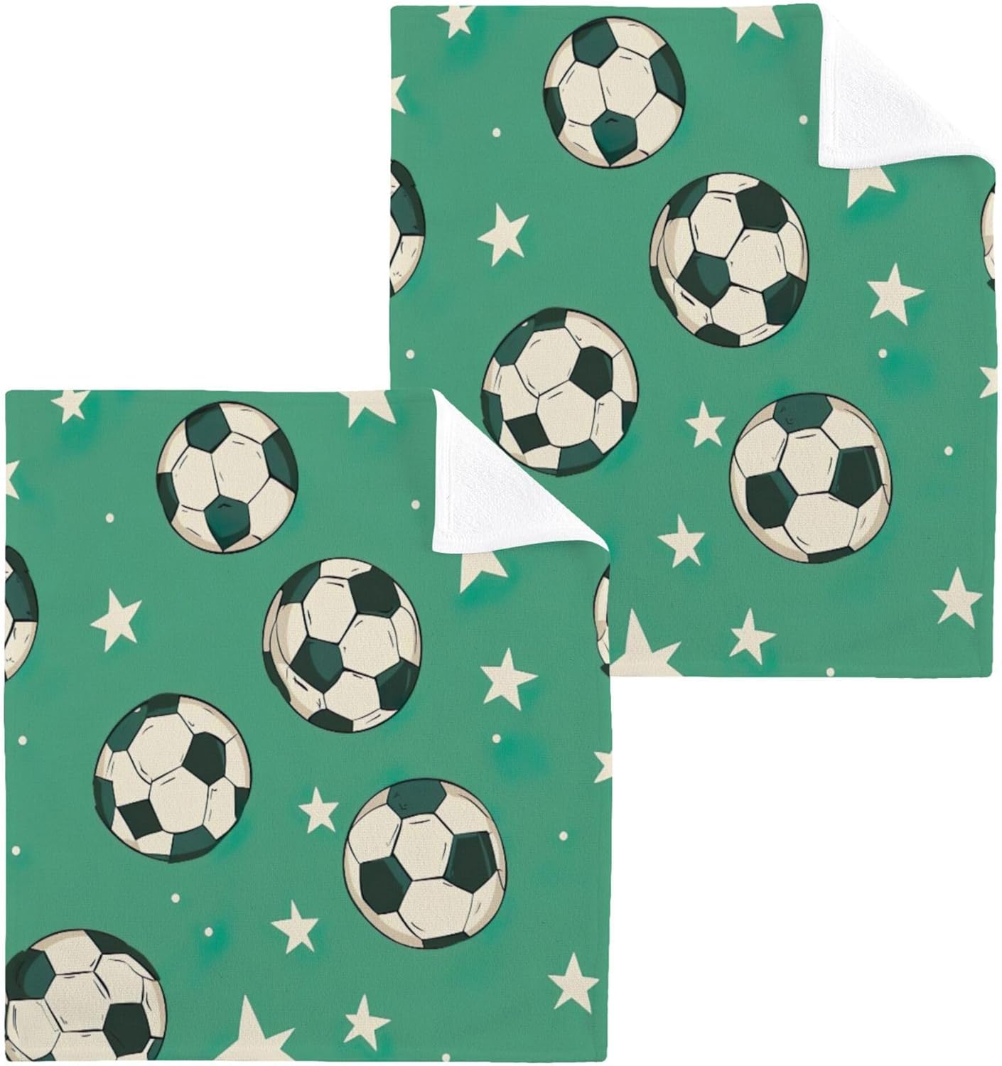 Soccer Stars Xigua Washcloths Set