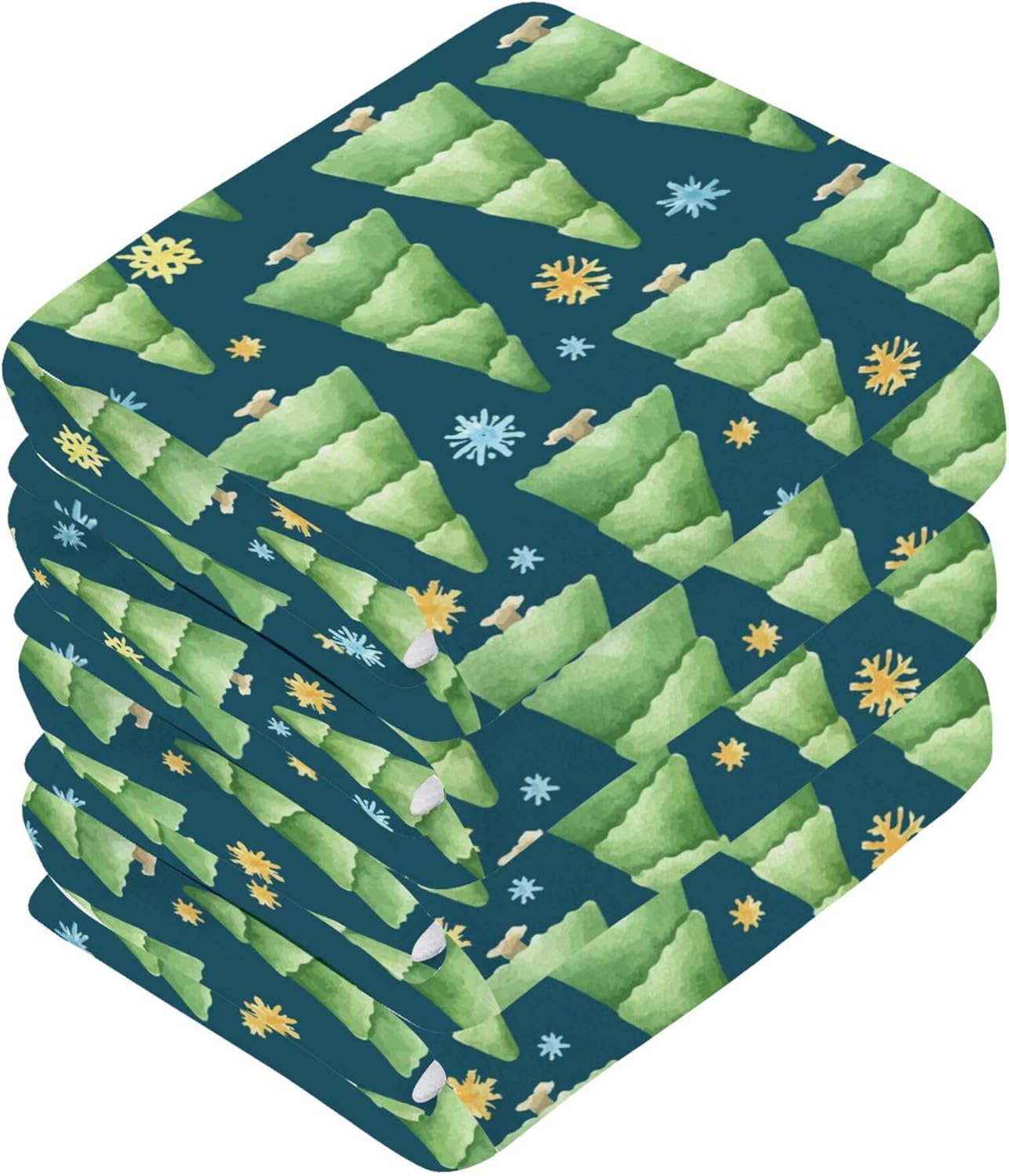 Xigua Christmas Tree Washcloth Set