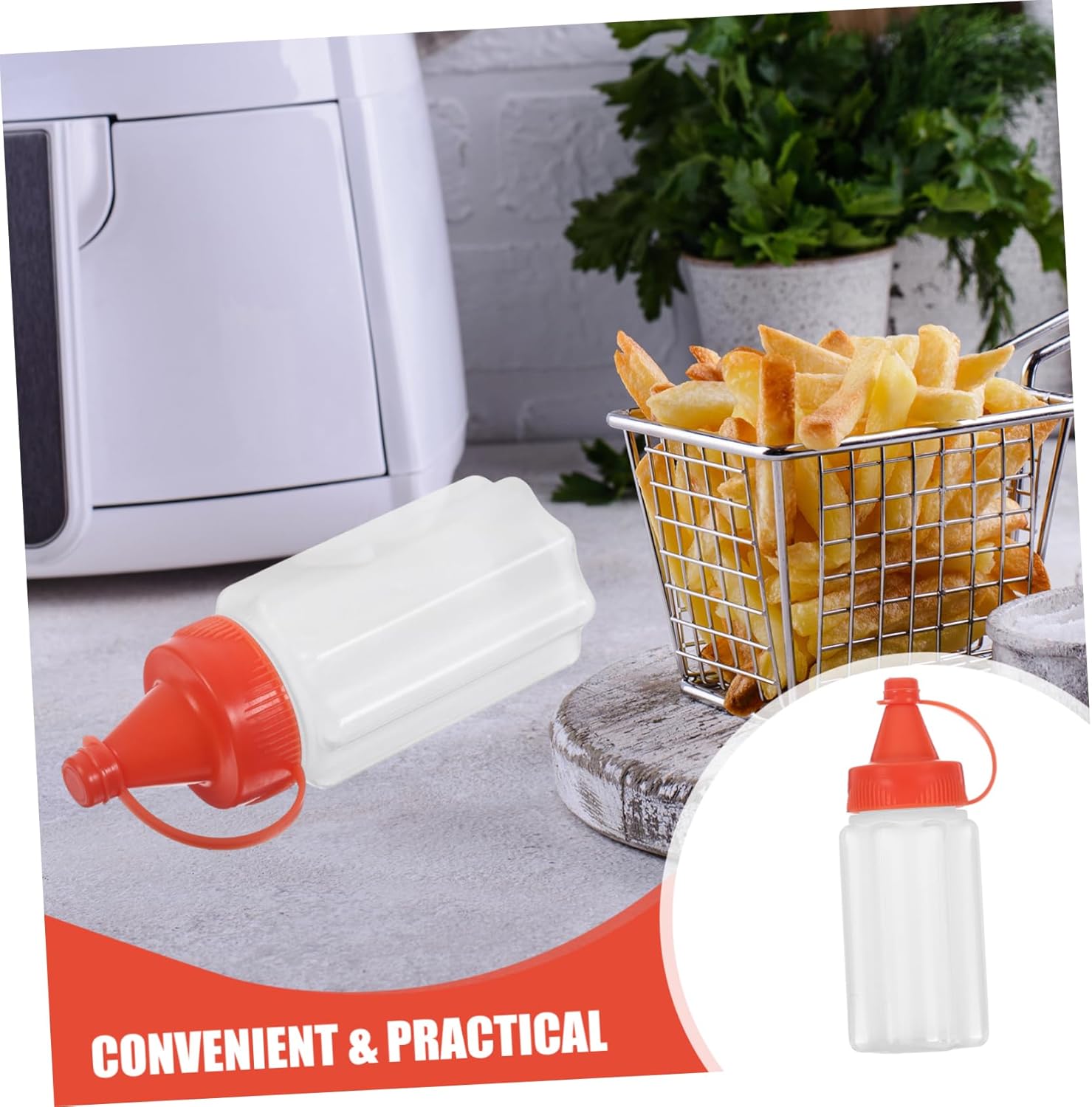 Zerodeko Condiment Squeeze Bottles