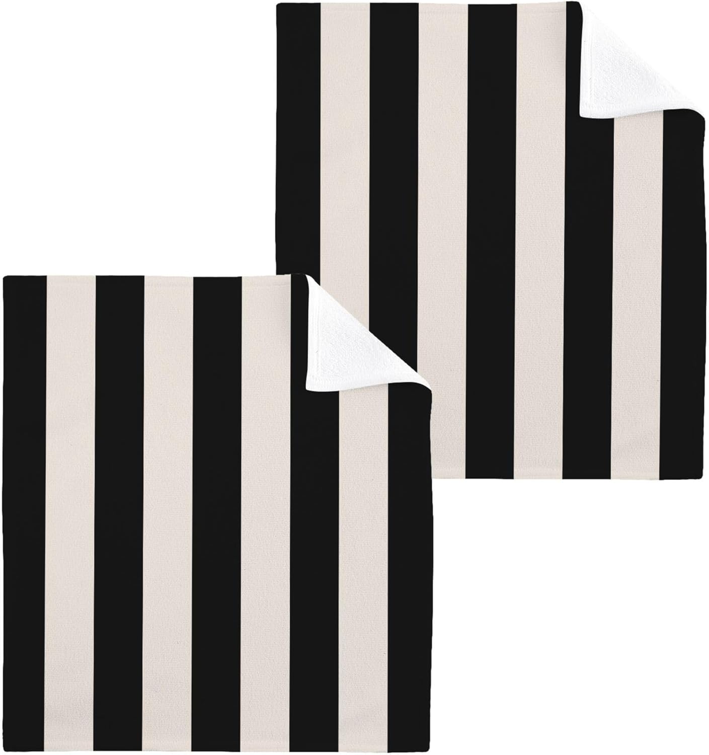 Stripes 12x12 Cotton Washcloths Soft Absorbent Durable