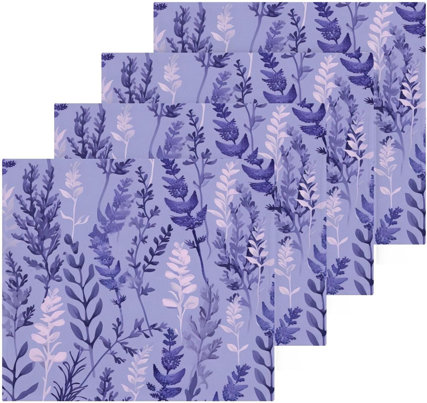 Lavender Soft Cotton Baby Face Towels Reusable Washcloth Set