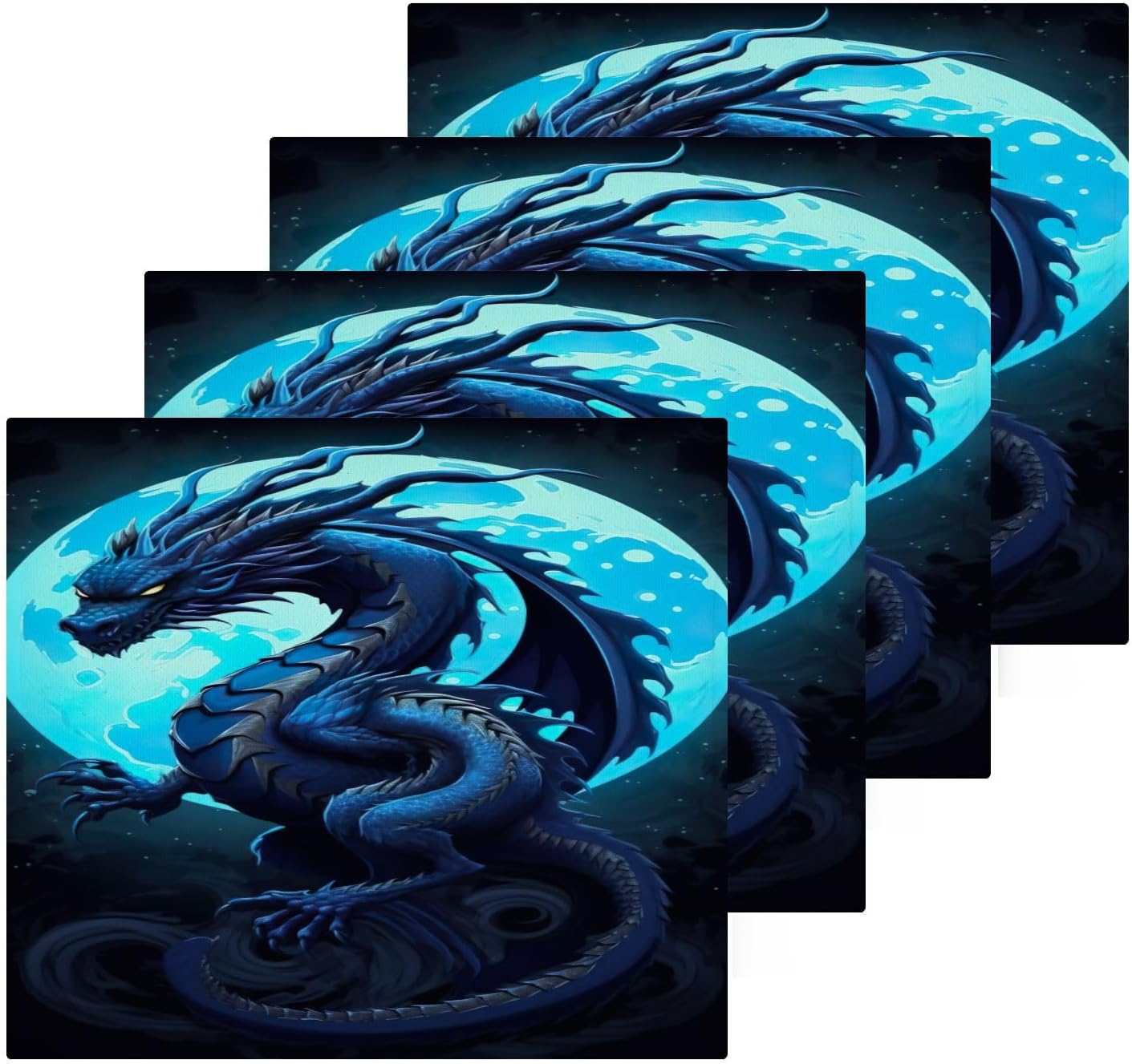The YettasBin Scary Dragon Face Towels