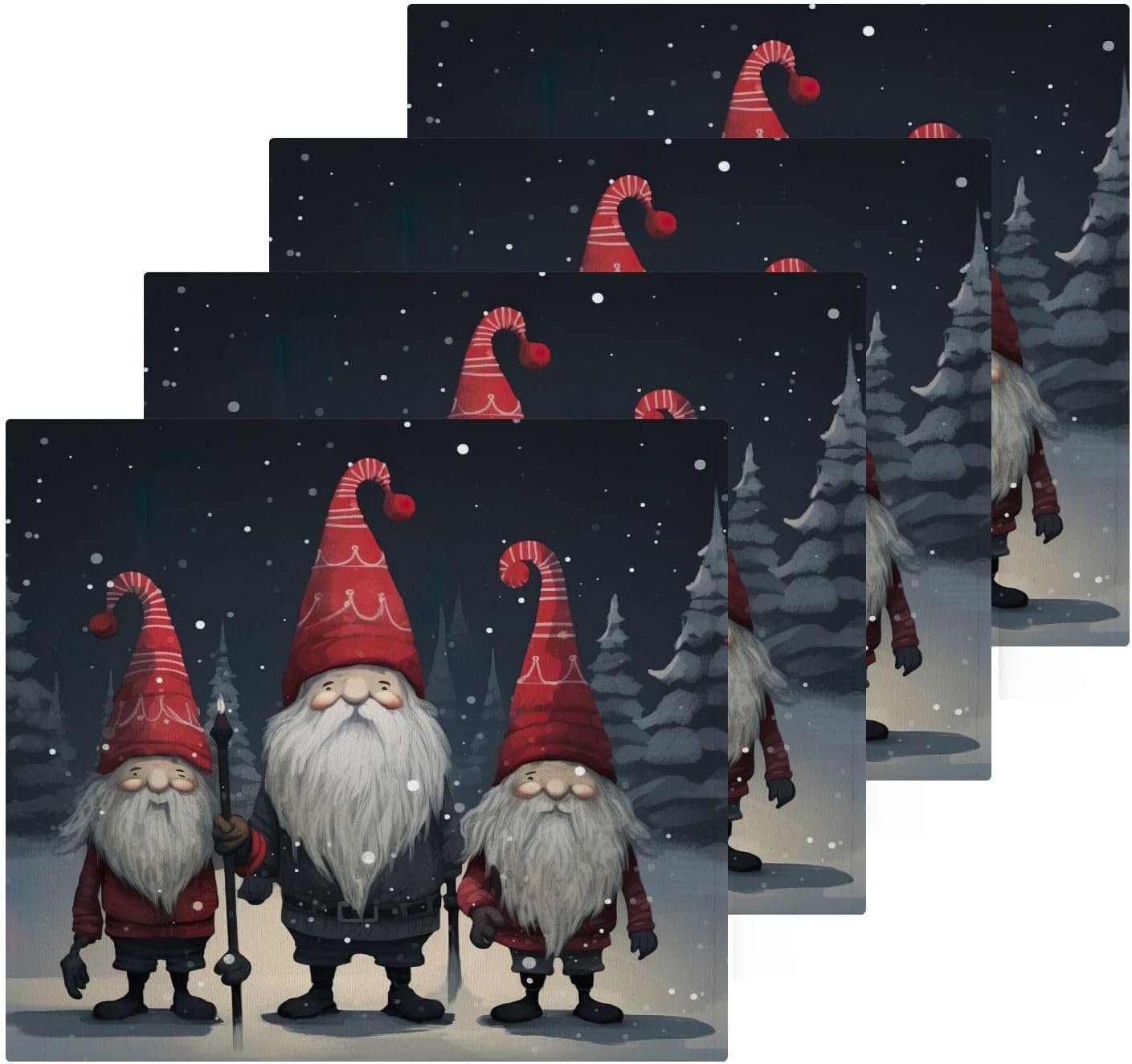 Cute Gnome Reusable Washcloth Set 2-Pack