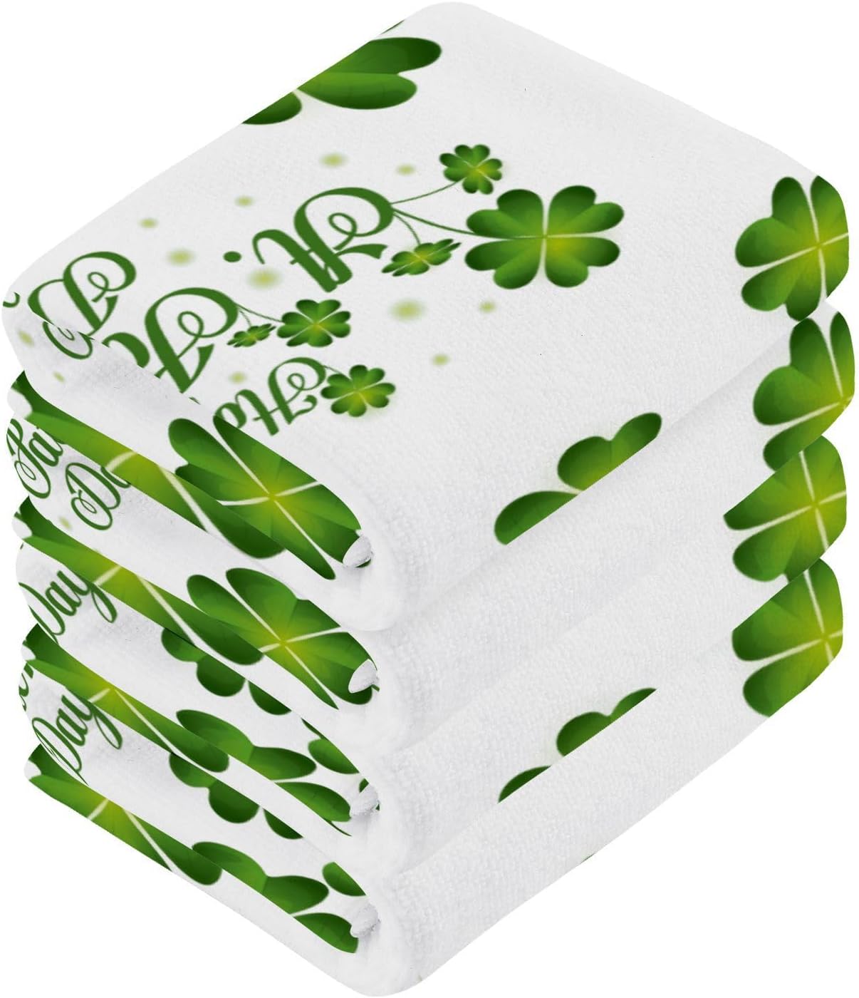 St Patricks Day Washcloth Set - Soft Reusable 12x12 inch