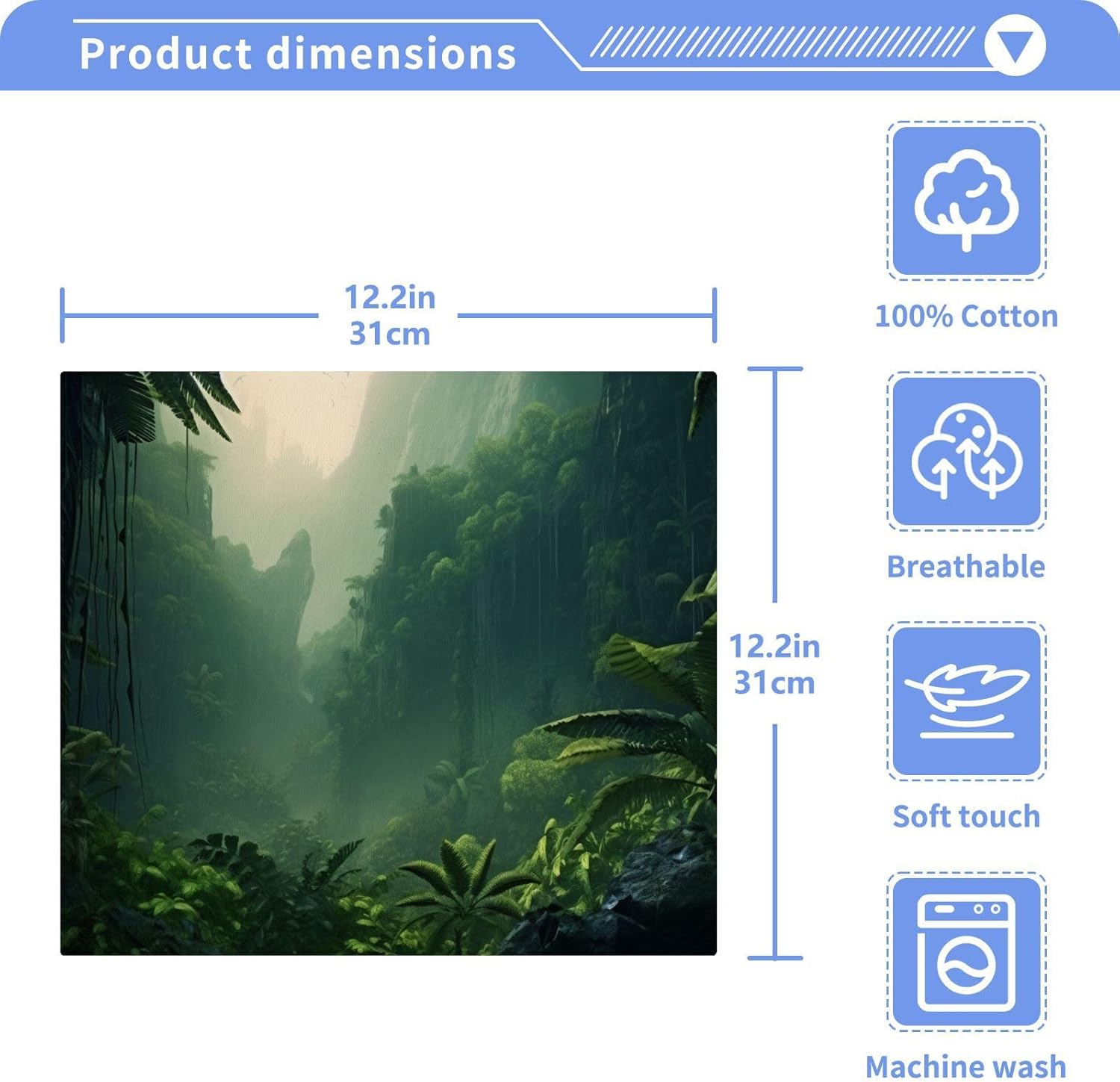 YETTASBIN Nature Scenery Washcloths 2 Pack