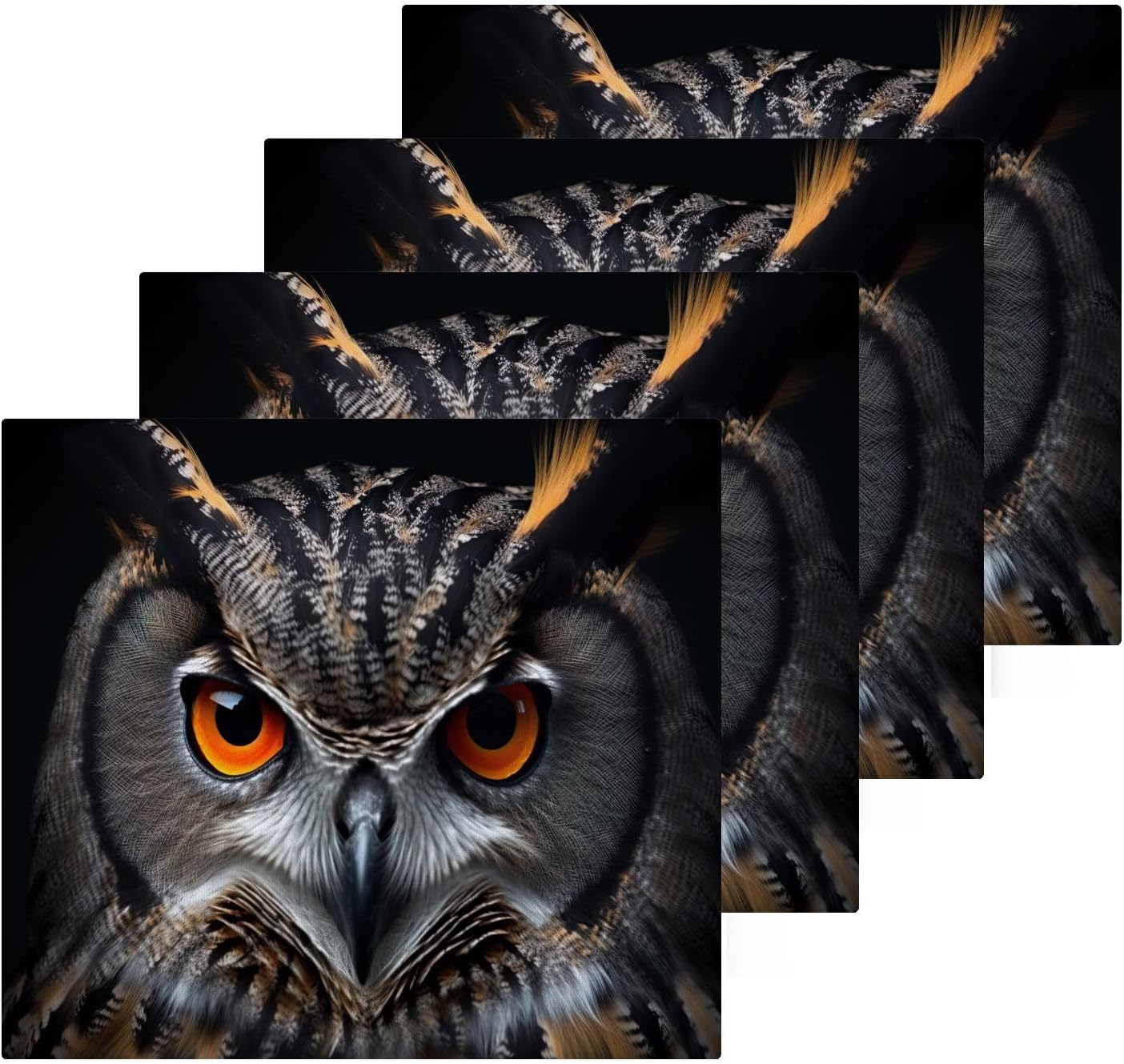 Owl Washcloth Set - 2-Pack for Washroom Use