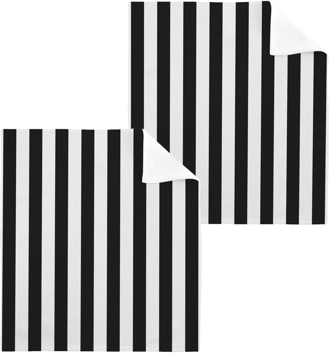 Stripes 2-Pack Highly Absorbent Soft Cotton Towels