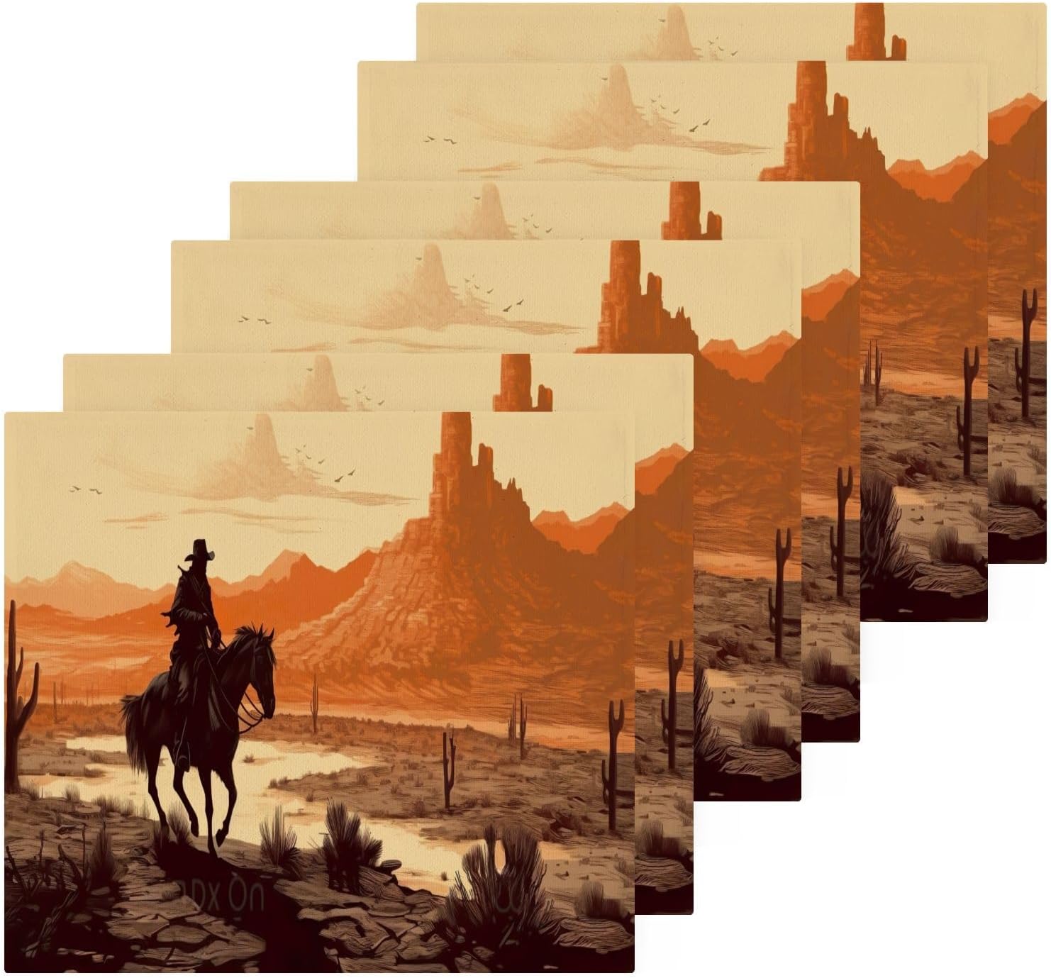 YETTASBIN Cowboy Washcloths