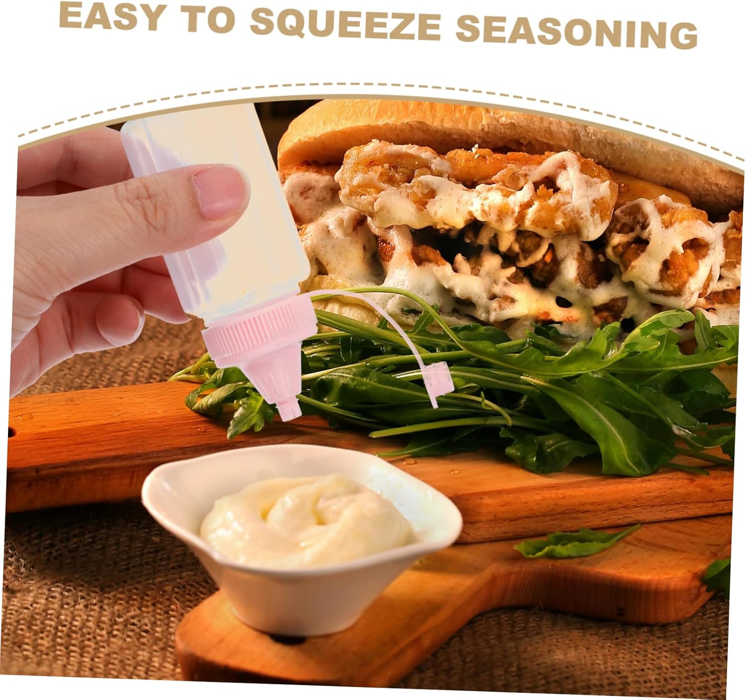 4PCS 60ml Squeeze Bottles for Condiments