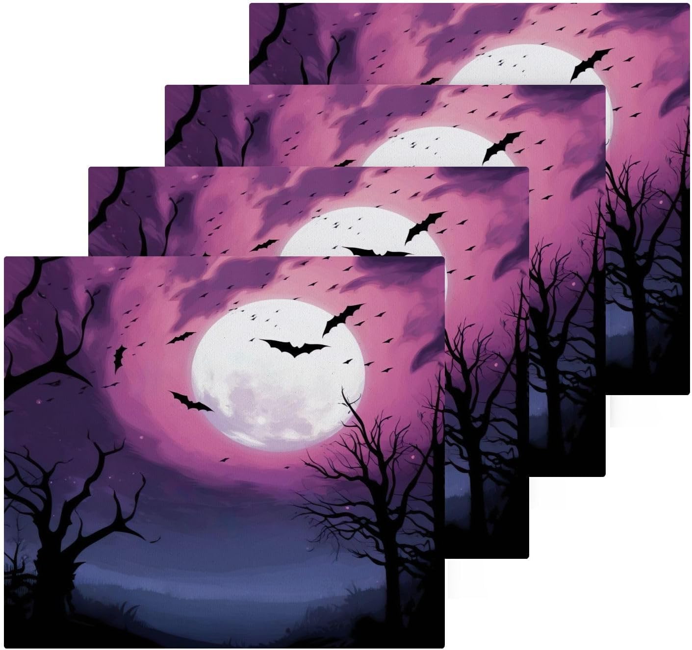 Halloween Bat Washcloth Set