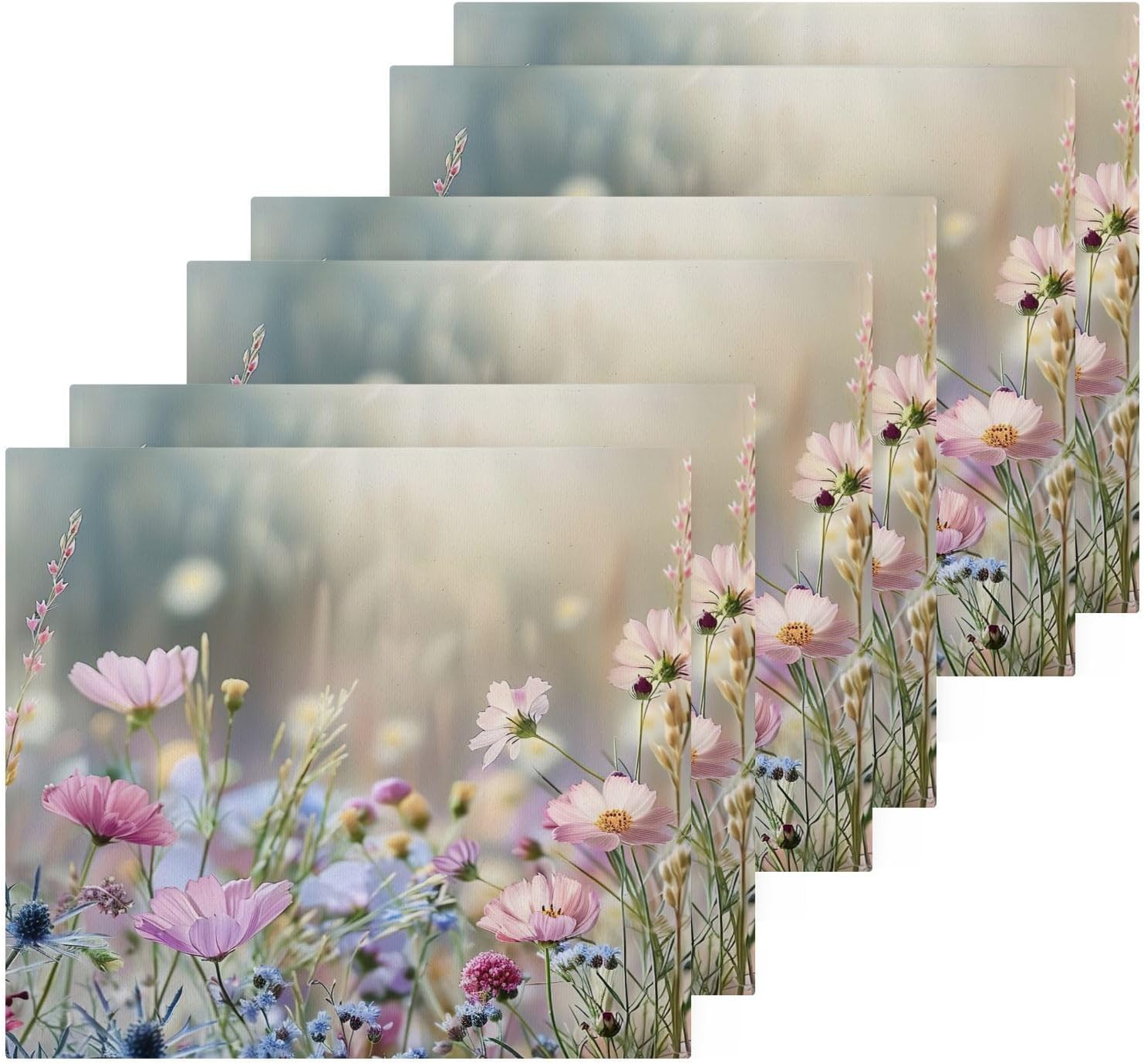 High-Quality Wildflower Washcloth Set