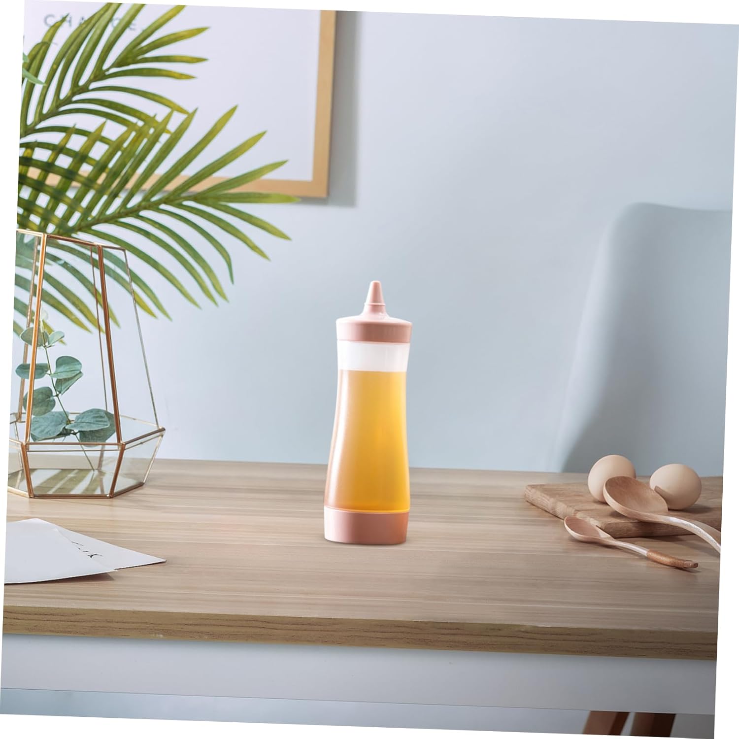 Set of 2 Plastic Condiment Squeeze Bottles Tips