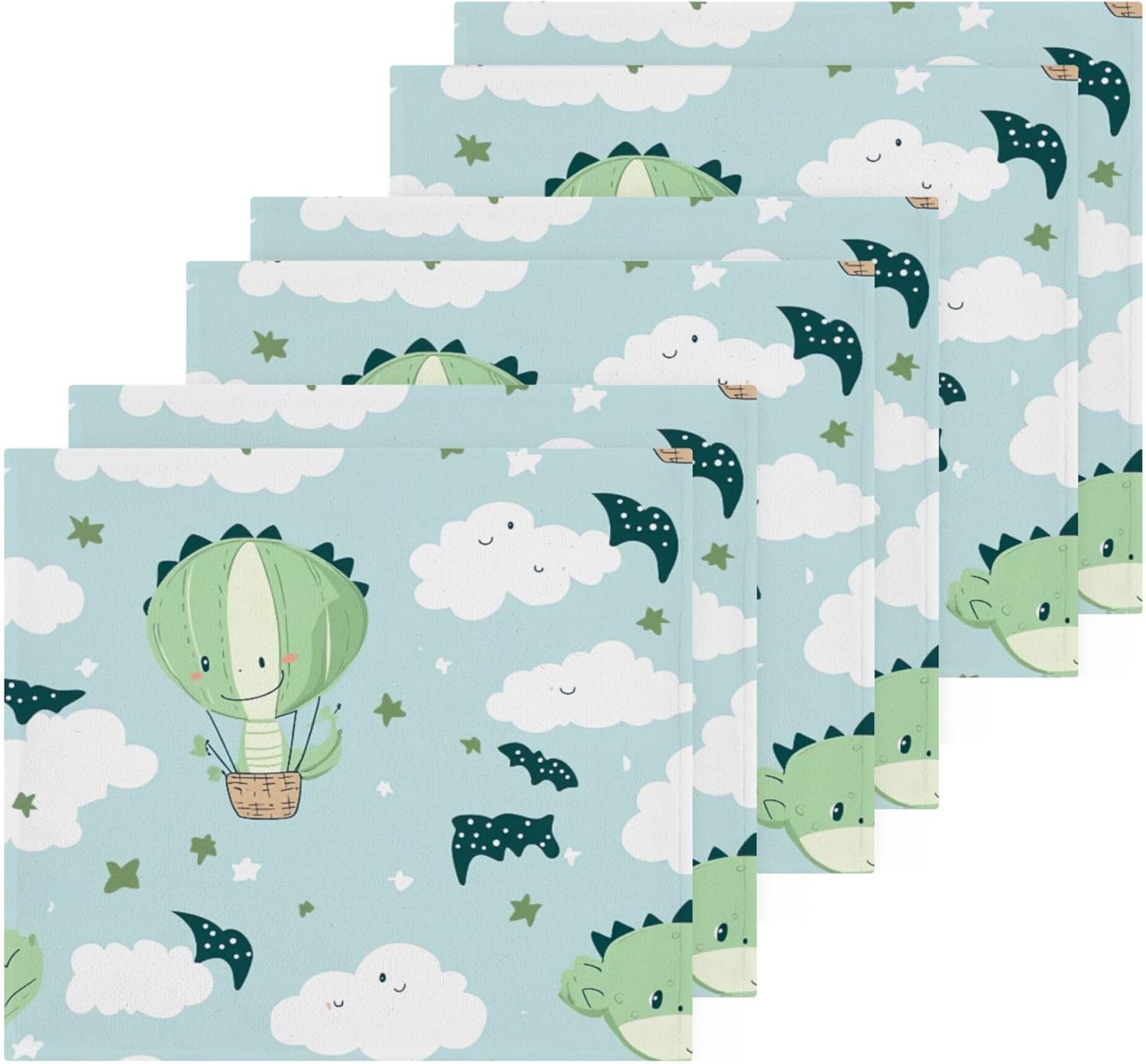 Stunning Green Dragon Washcloth Set Multi-Pack