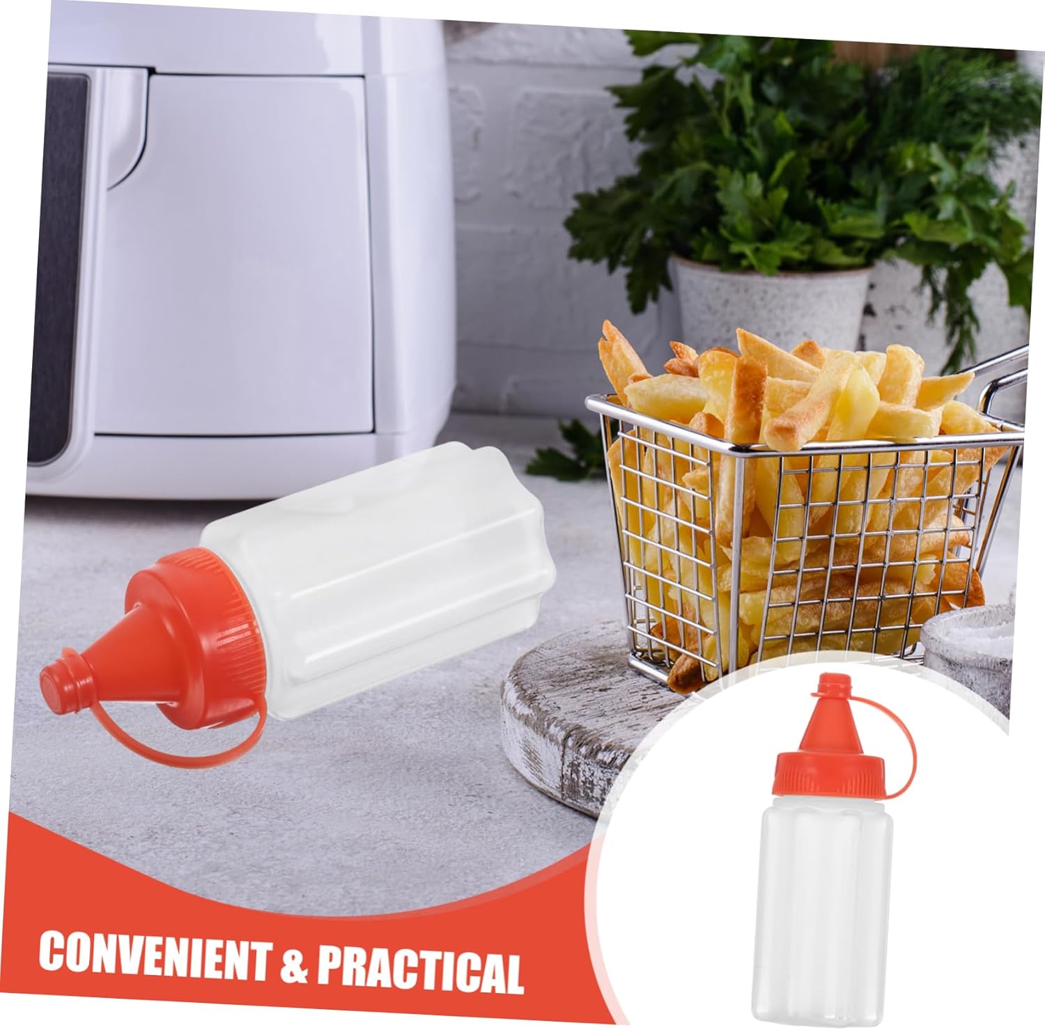 Zerodeko 4PCS Condiment Squeeze Bottles Set