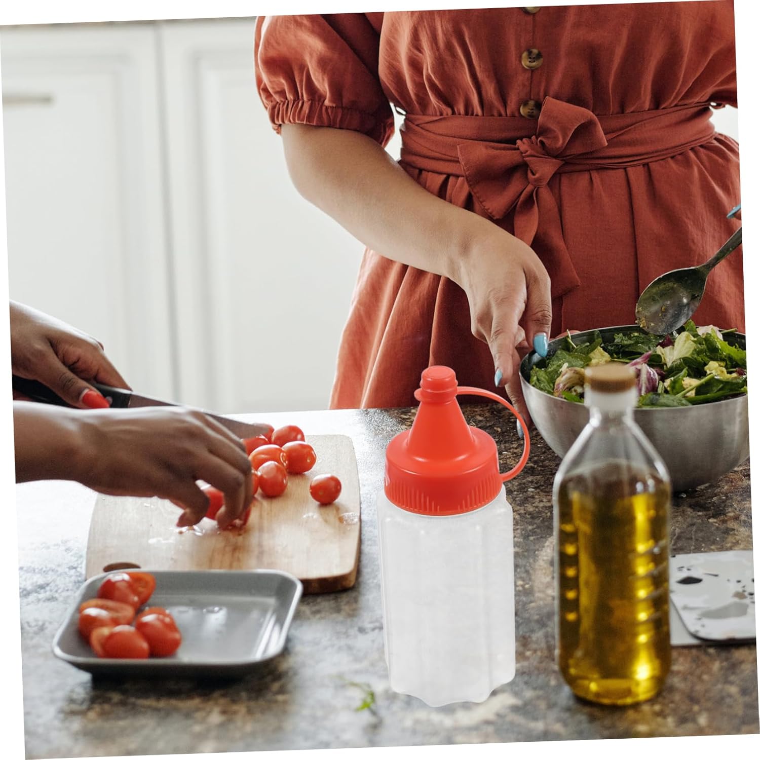 BIUDECO 4-Piece Squeeze Condiment Bottles