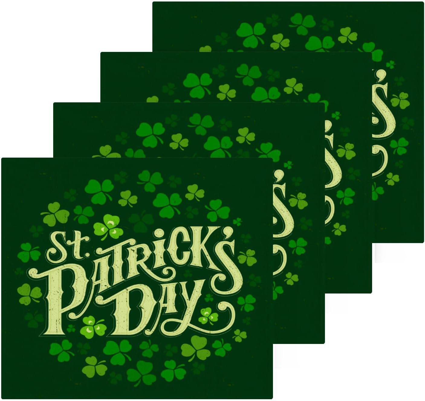 St Patricks Day Reusable Washcloths 2 Pack