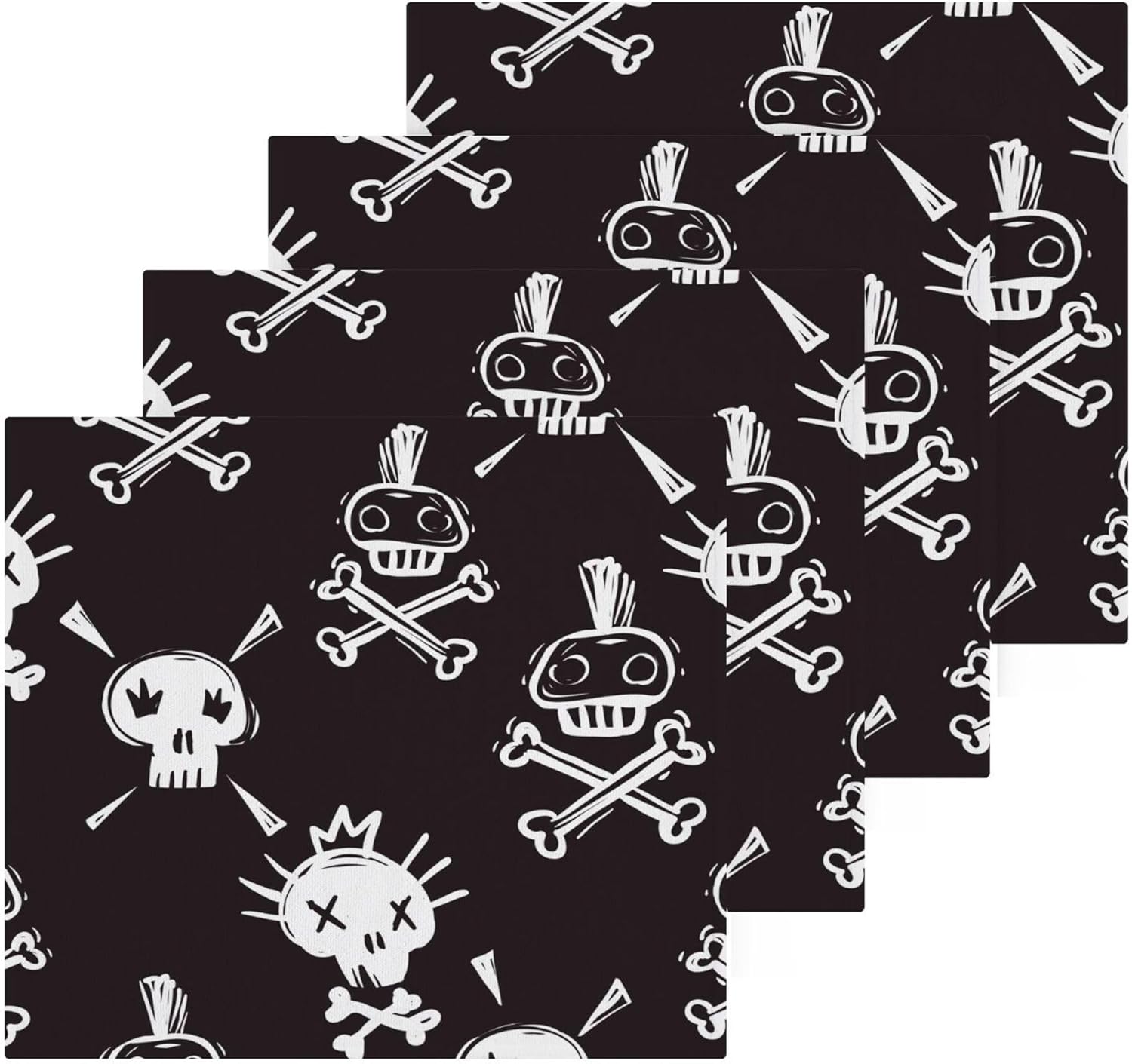 Halloween Spooky Washcloth Set for Faces Hands