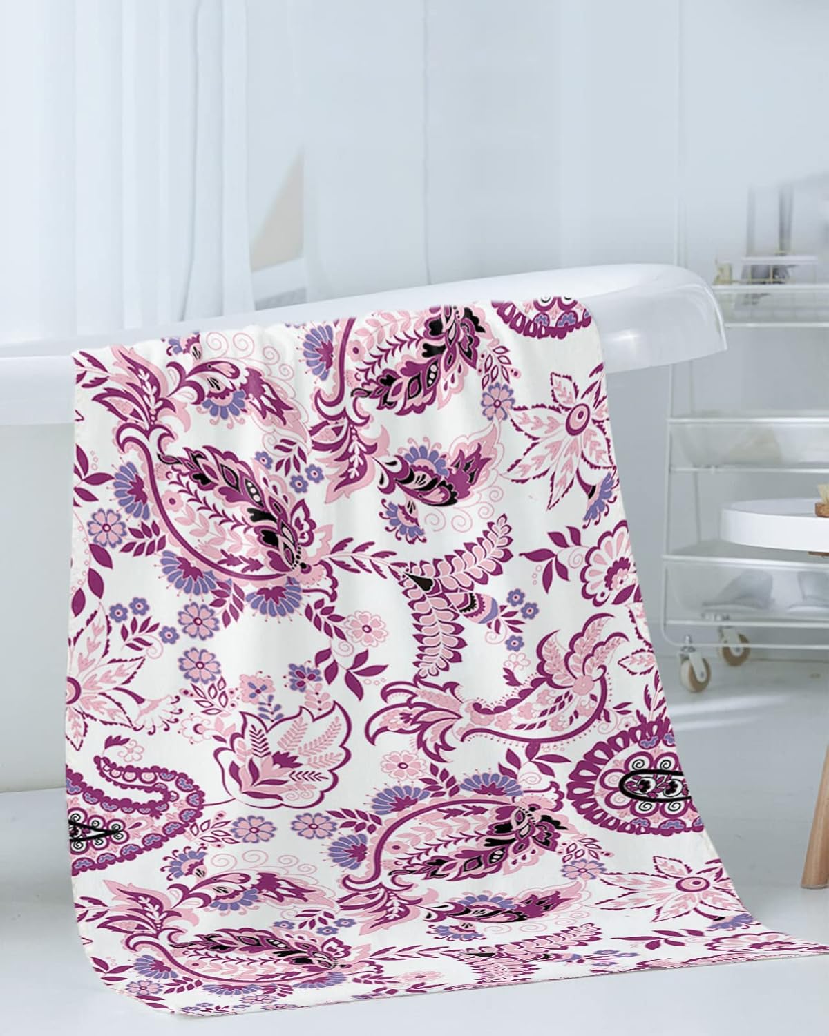 Elegant Microfiber Bath Towels Set Luxury Soft Quick-Drying for Home Kitchen