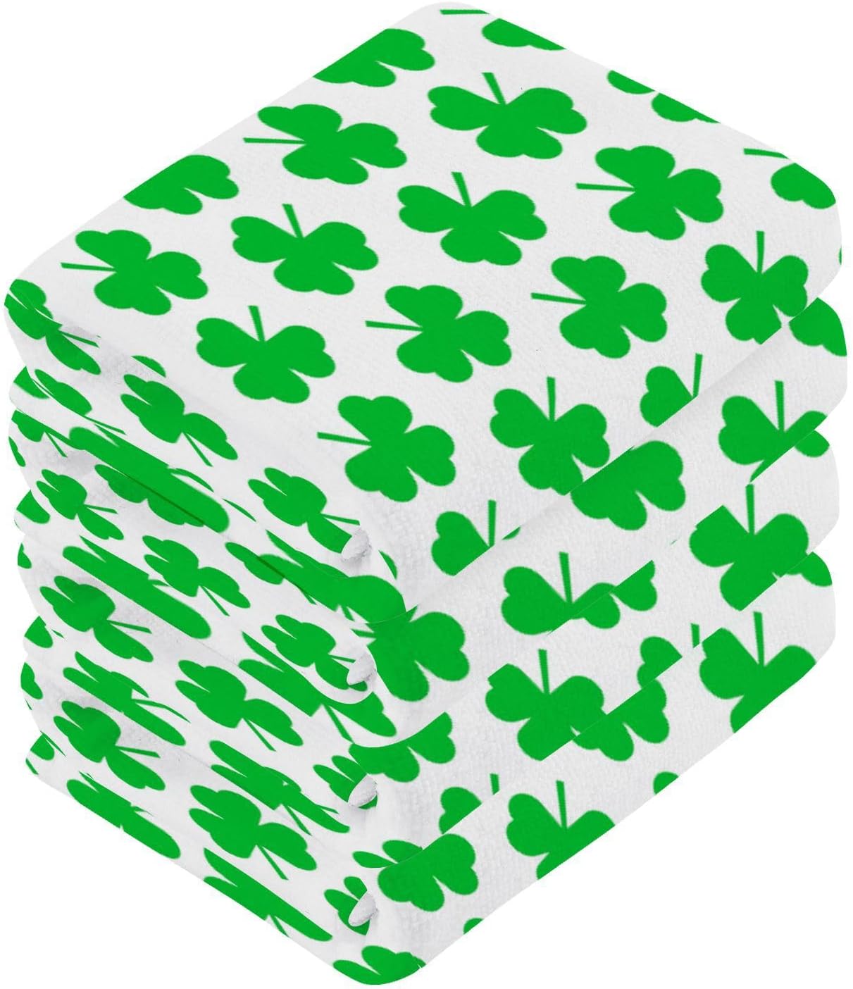 St Patrick Day Washcloths 2 Pack Soft Absorbent Cotton Towels