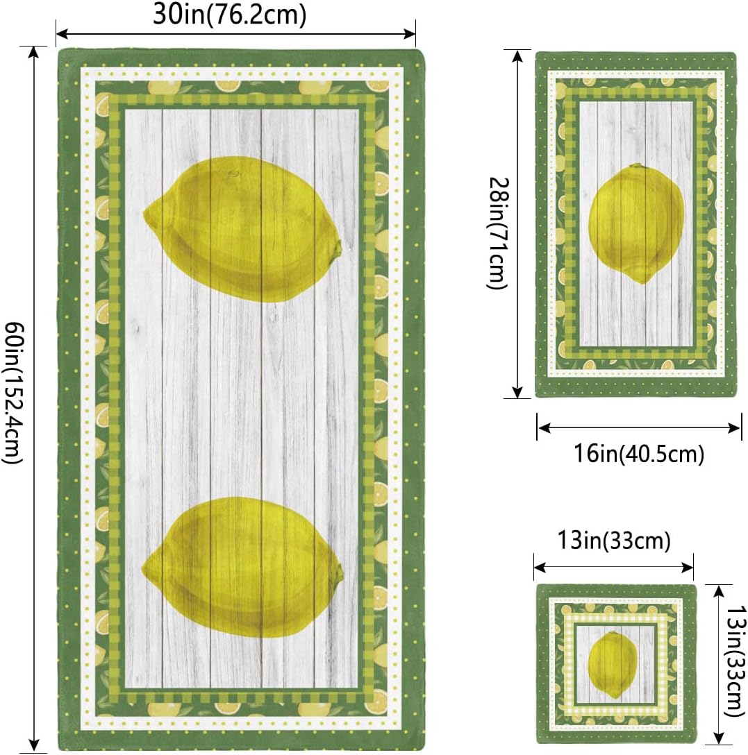 Start Your Summer with Shine-Home Lemon Polka Dot Buffalo Check Towels Set