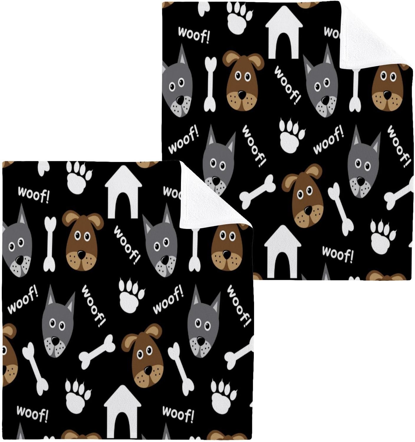 Quick ships premium dog paw washcloth reusable absorbent_INV007
