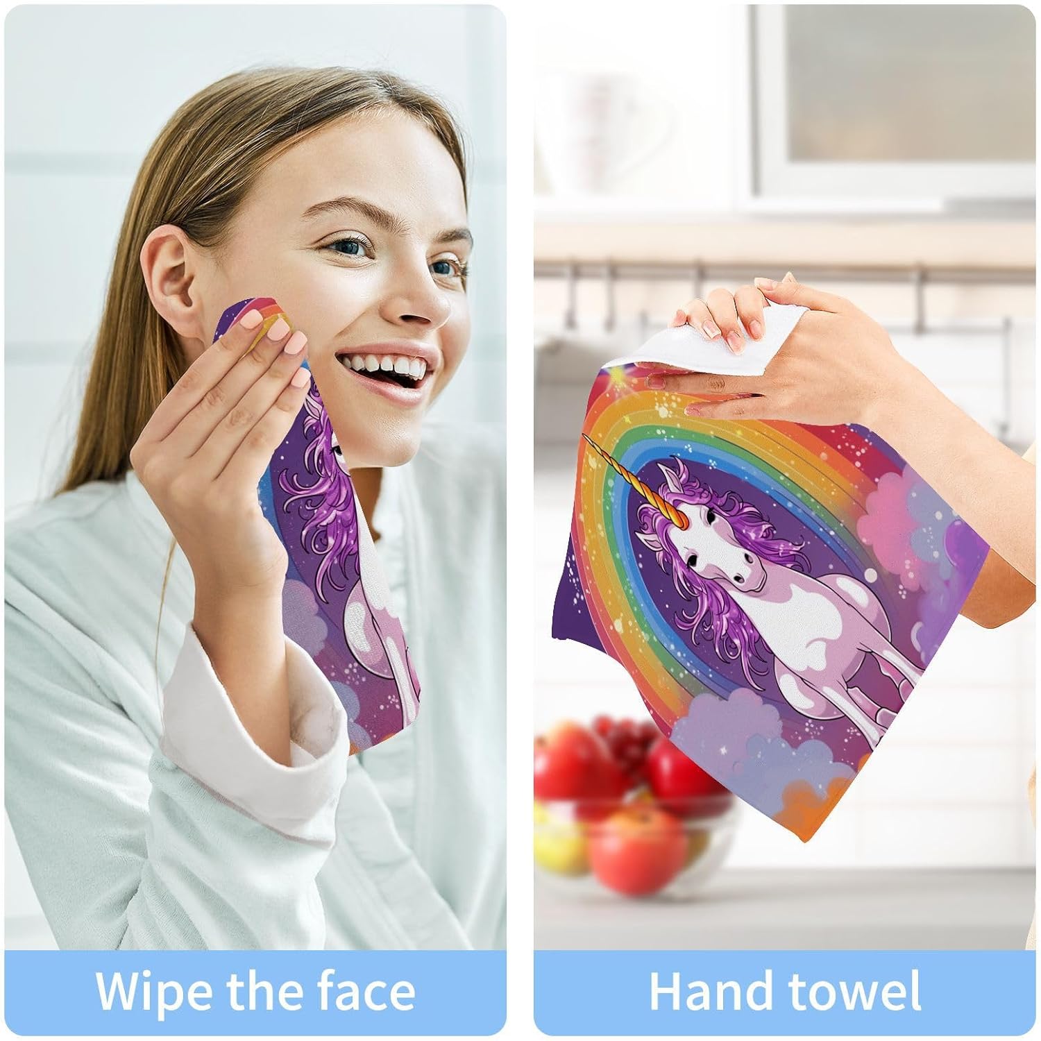 YETTASBIN Cute Animal Washcloths 2 Pack 1