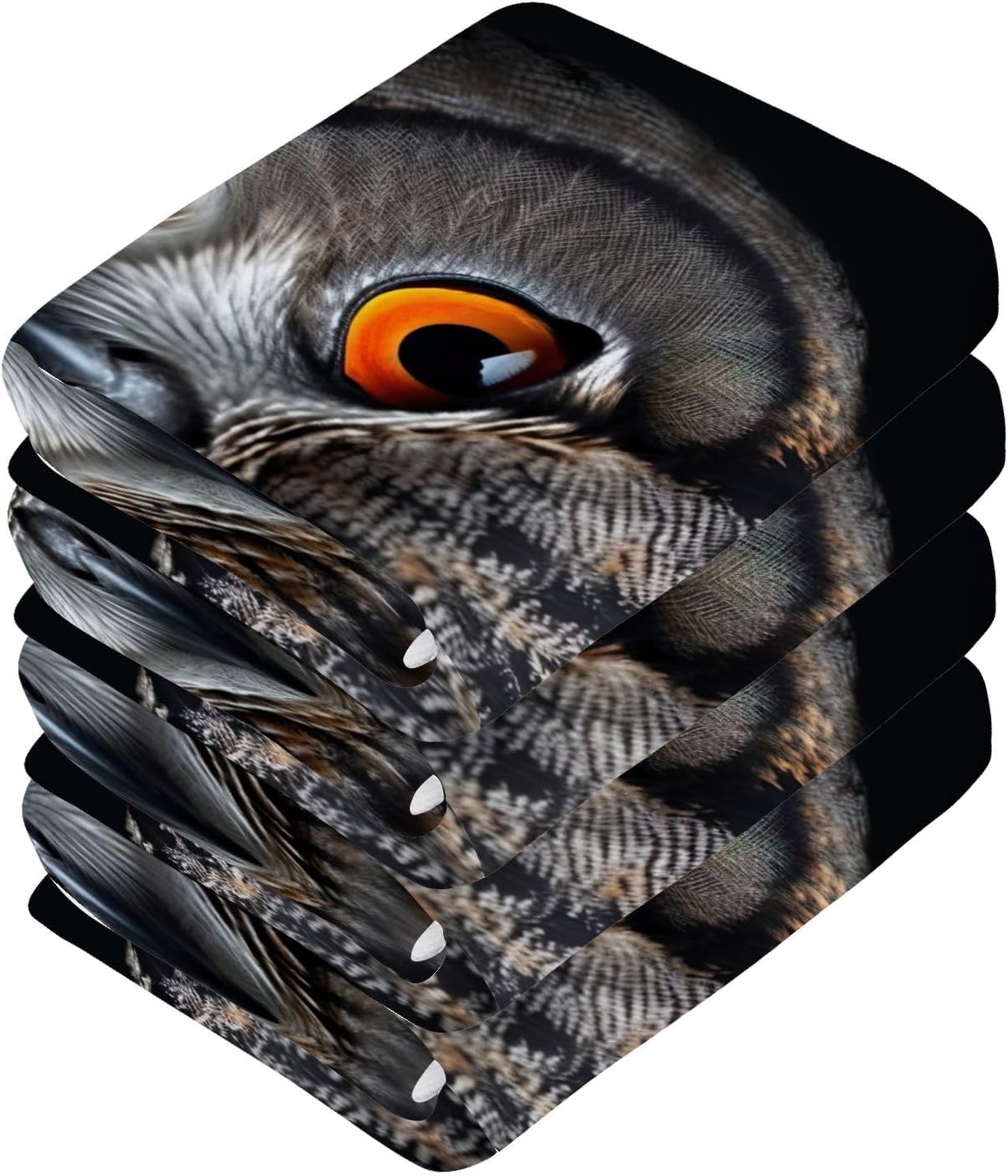 Owl Washcloth Set - 2-Pack for Washroom Use