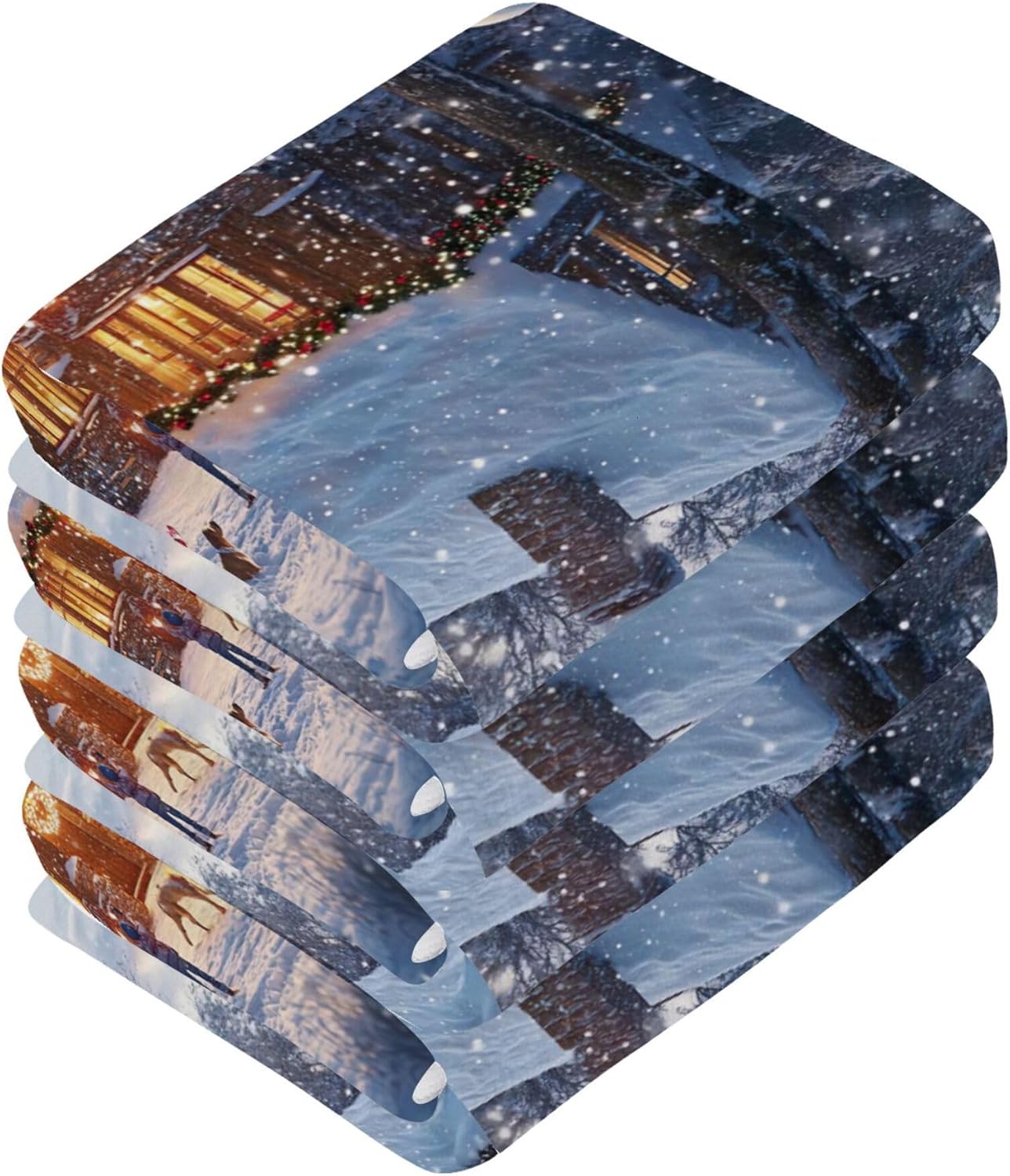 Quick-Dry Xigua Snow-Covered Washcloth Set