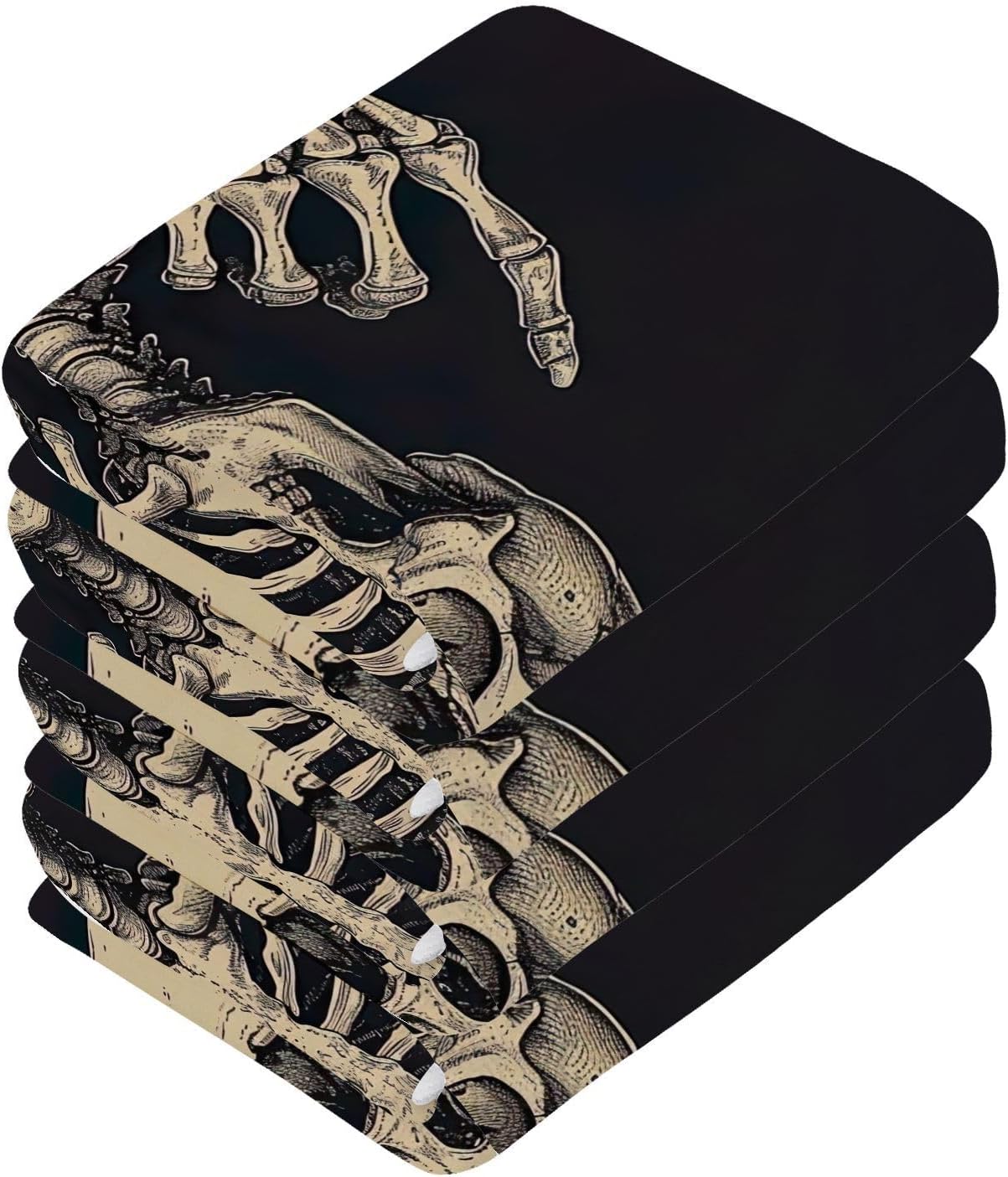 12x12 Skeleton Washcloths 2 Pack