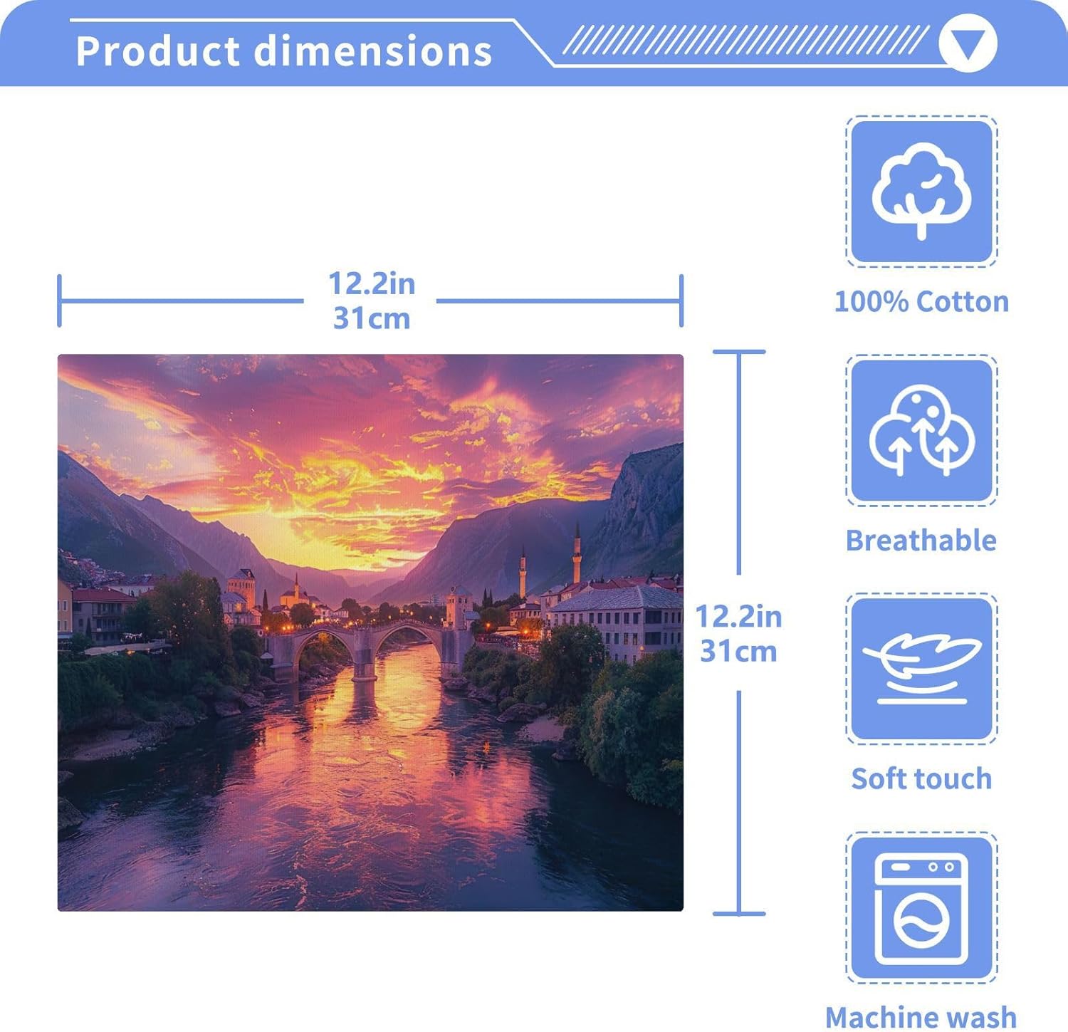 Beautiful Scenery Washcloth 2-Pack