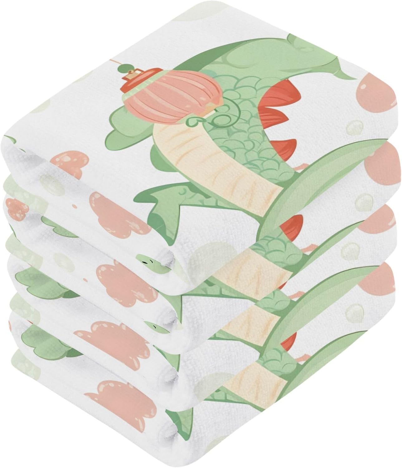 Fast Drying Cartoon Washcloth Set for Bathroom Kitchen