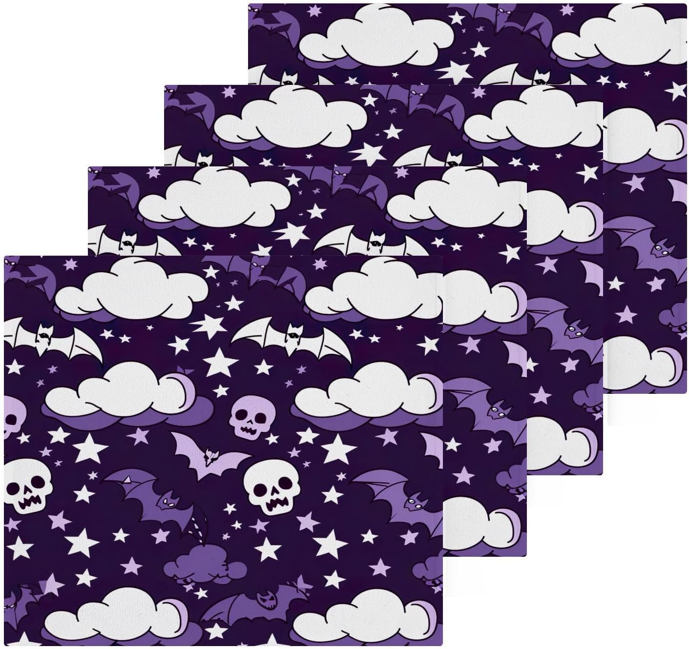 Perfect Halloween Bat Washcloth 2-Pack Soft Absorbent Halloween_cm