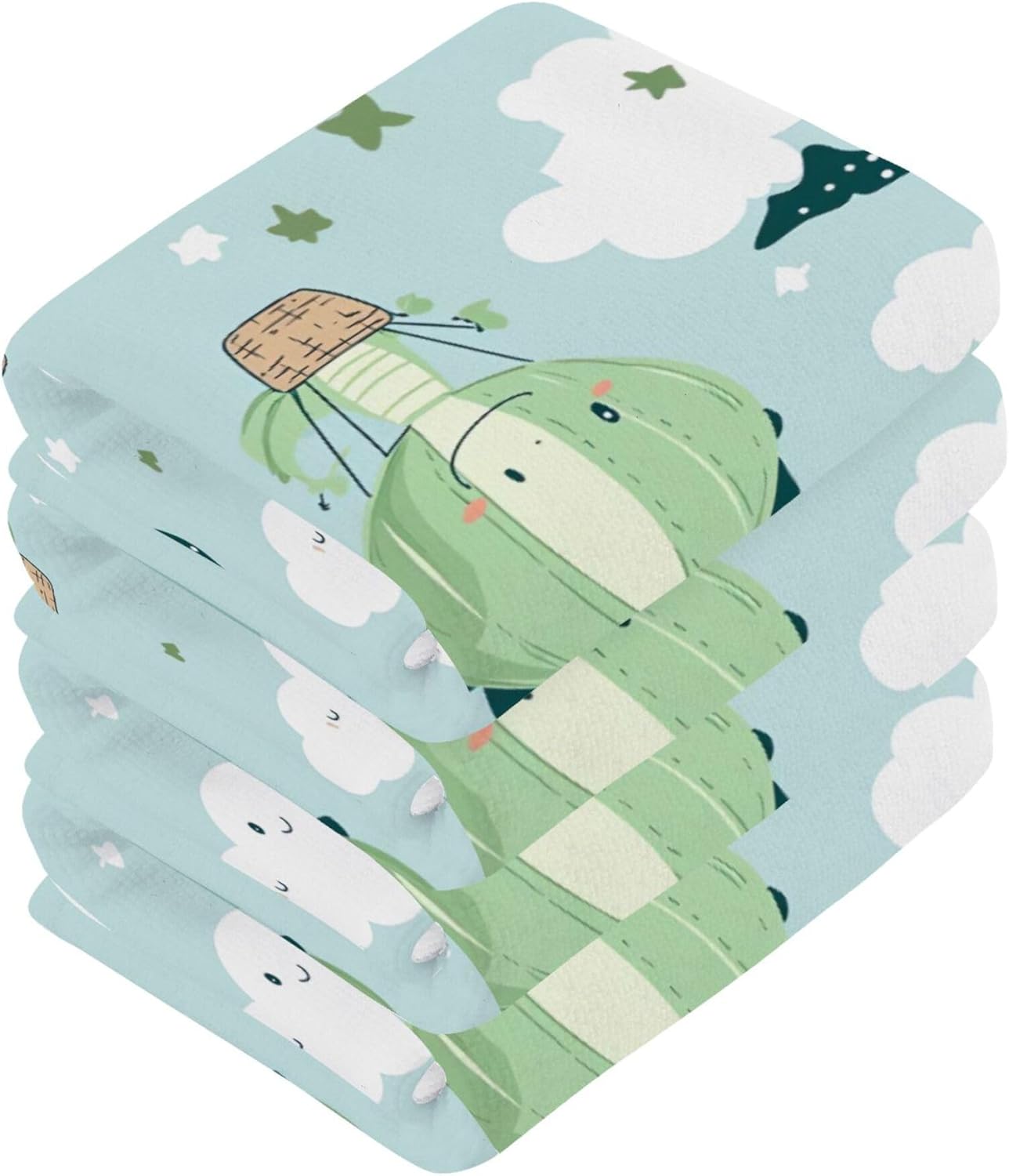 Stunning Green Dragon Washcloth Set Multi-Pack