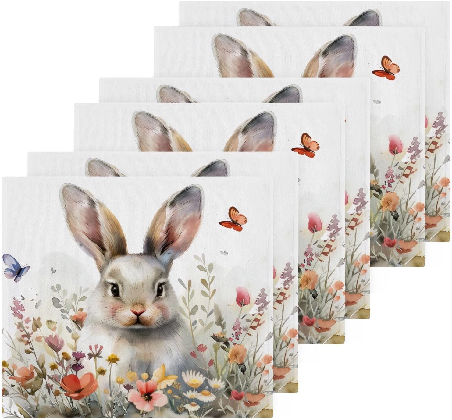 Cute bunny washcloths for babies Soft absorbent reusable washcloths