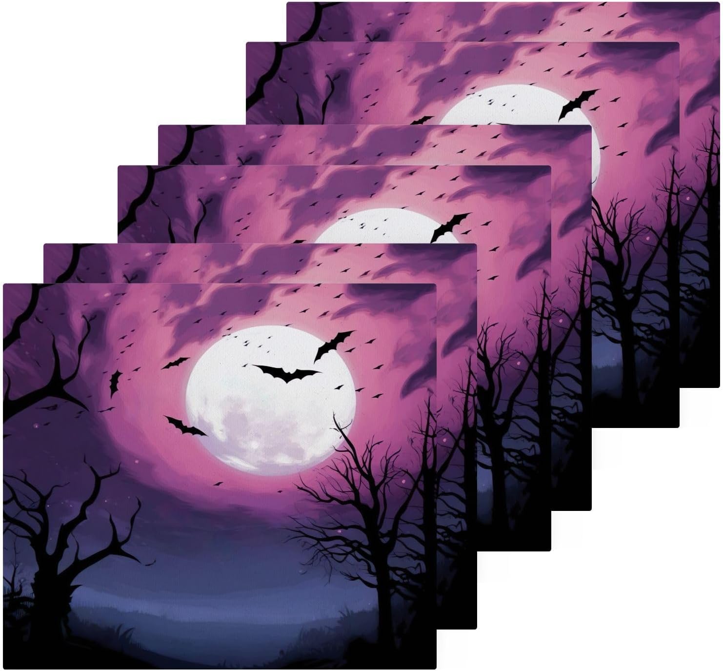 Halloween Bat Washcloth Set