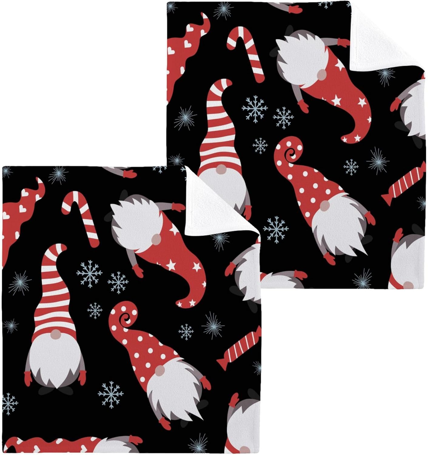 Xigua Christmas Gnome Washcloth Set - Tidy Your Space