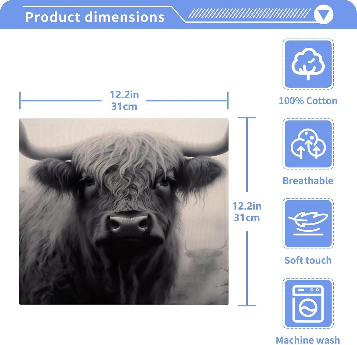 Perfect for Babies Soft Cow Washcloths for Daily Use