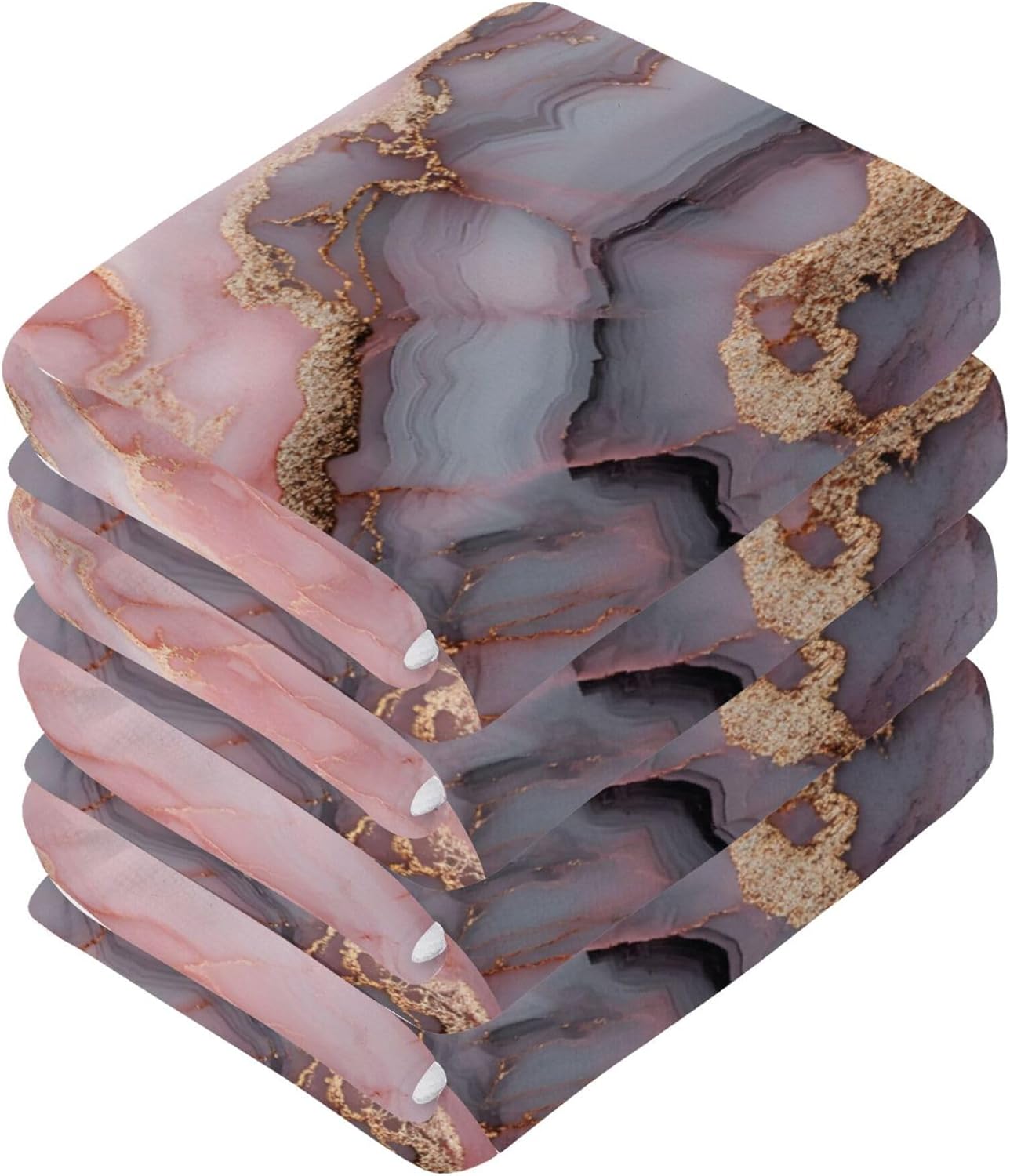 High-Quality Gray Agate Washcloth Set