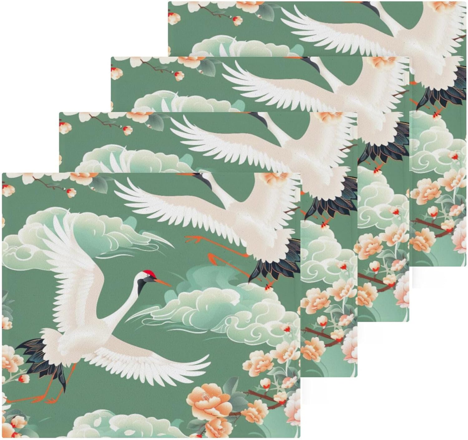 Sturdy Cranes Flying Washcloth Set