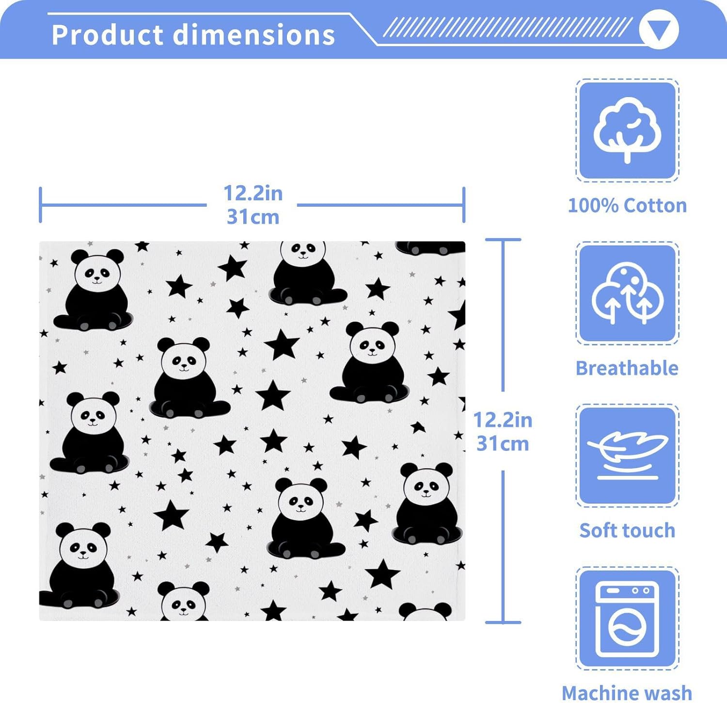 plies 100 soft eco-friendly wash cloths for babies kids