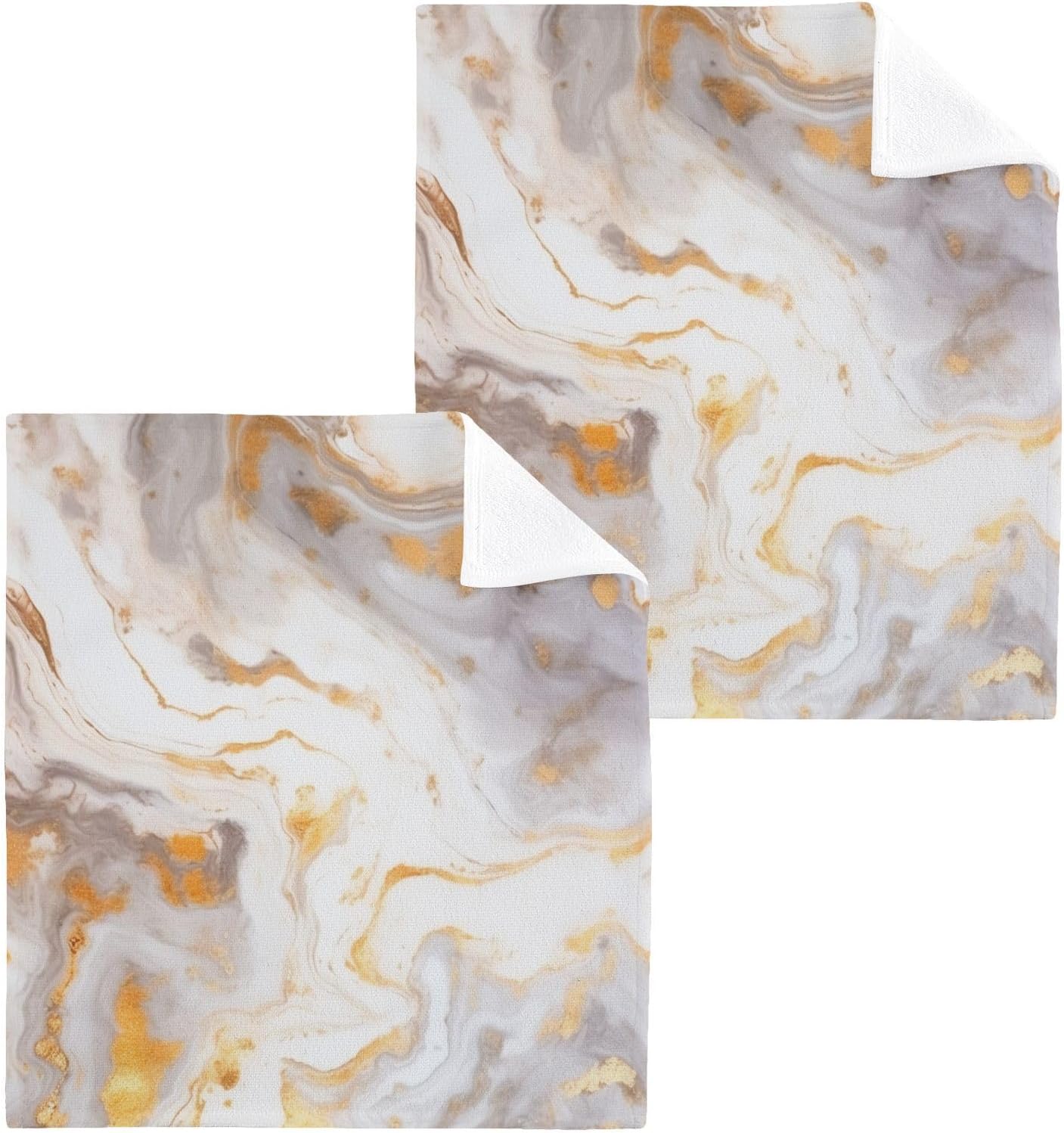 Adorably Cute Marble Washcloth for Babies 12x12 Inch