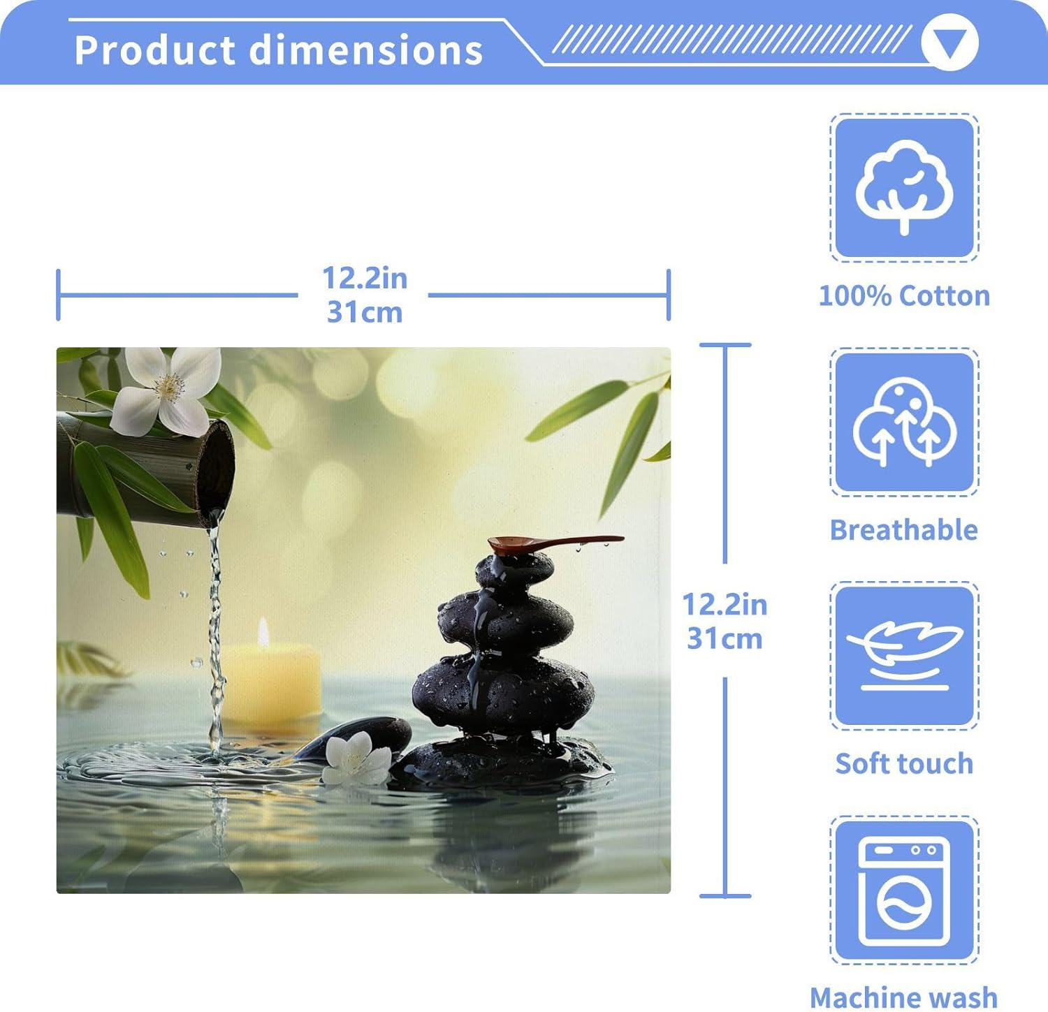 Perfect Size Soft Cotton Face Towels