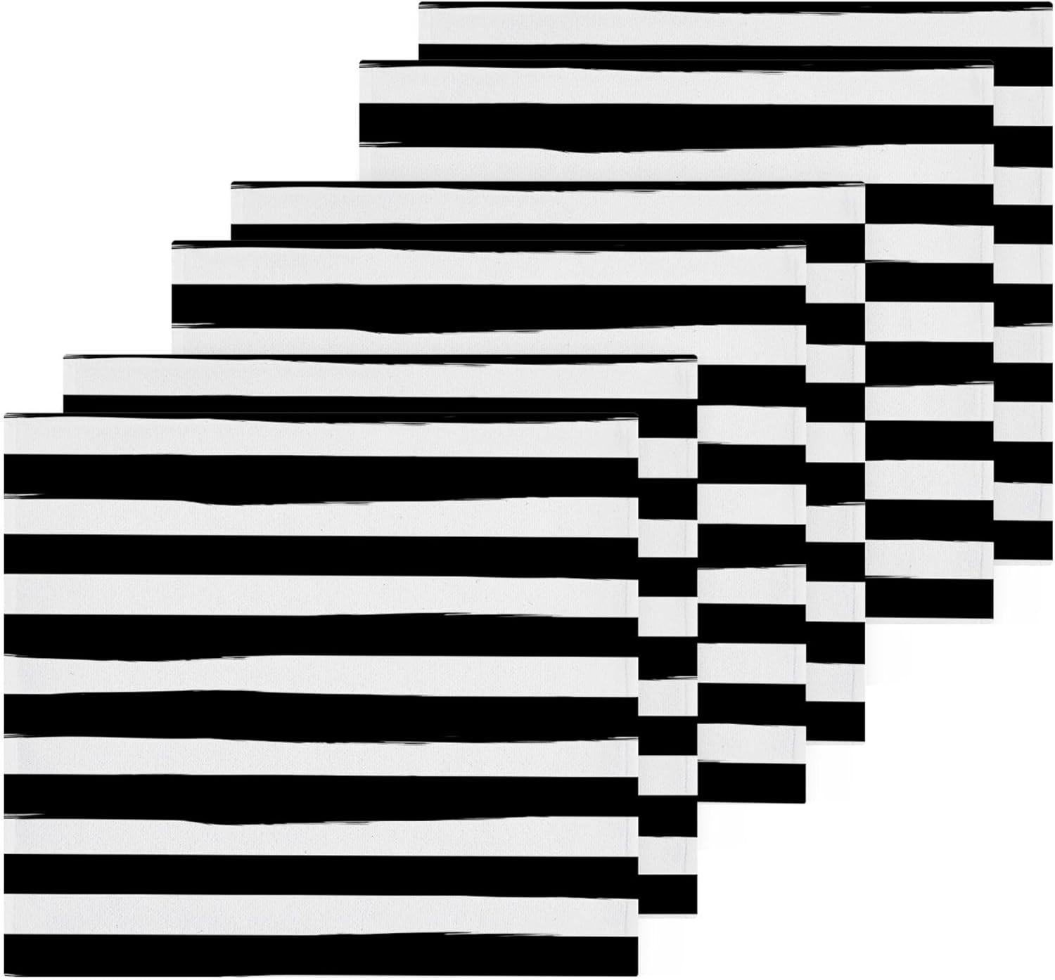 Stripes Washcloths 2 Pack Absorbent Soft Cotton Towels