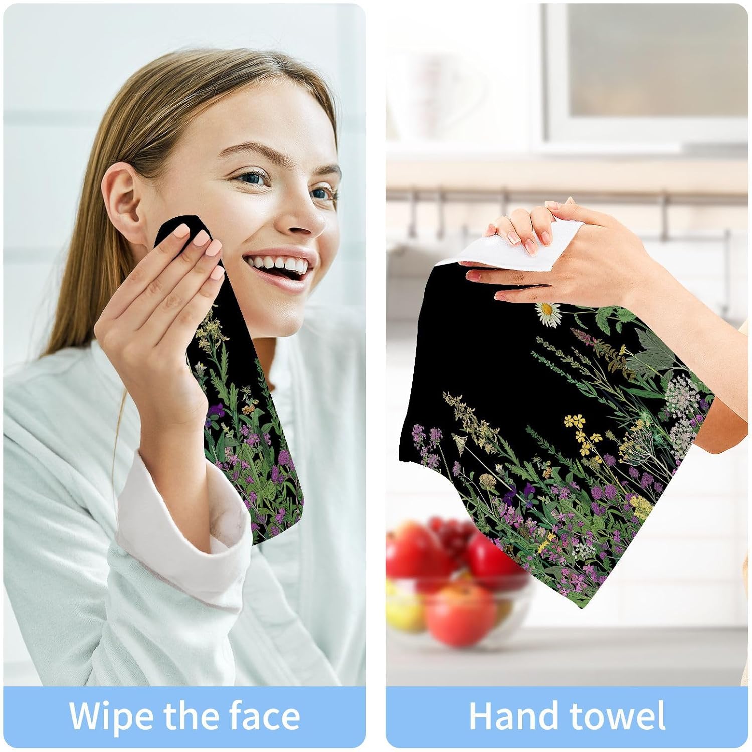 Herbal Wildflower Washcloth 2 Pack