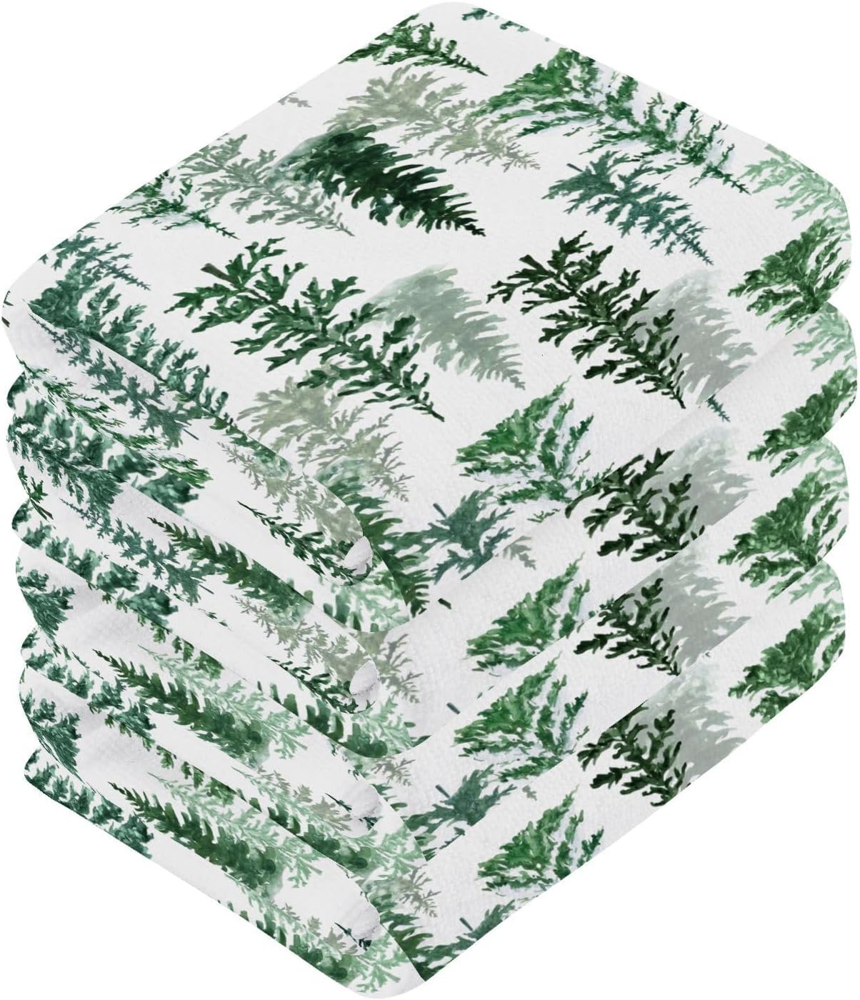 Burbuja Forest Trees Cotton Washcloth Set of 2