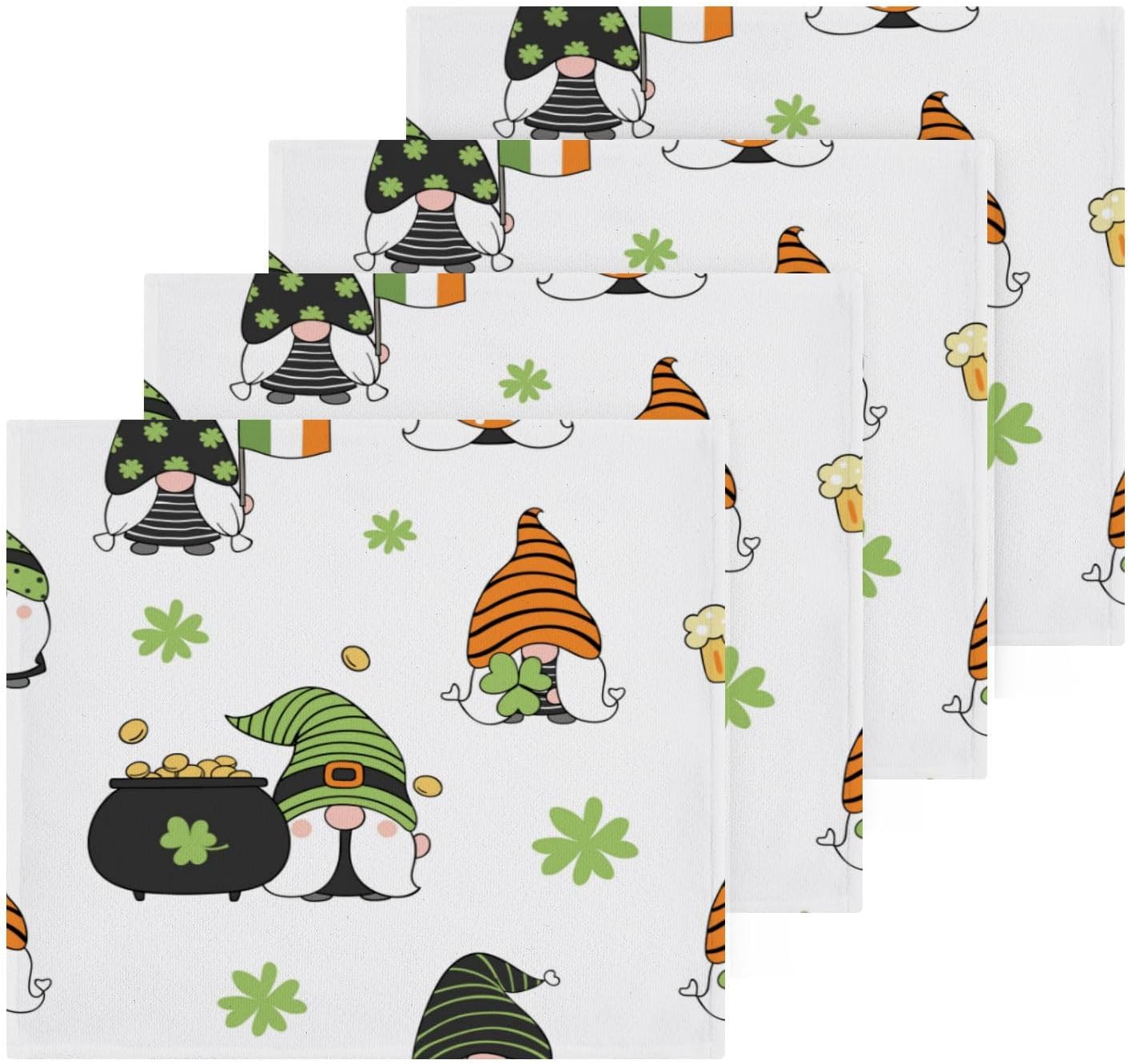 Surprise Your Owner with St Patricks Day Gnome Washcloth