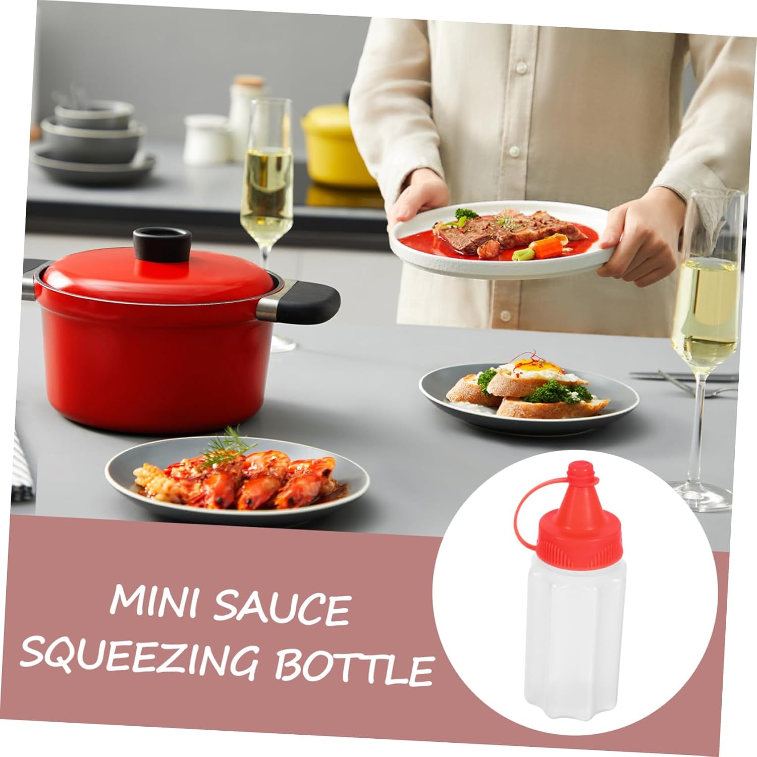 12-Piece Mini Ketchup Squeeze Bottles