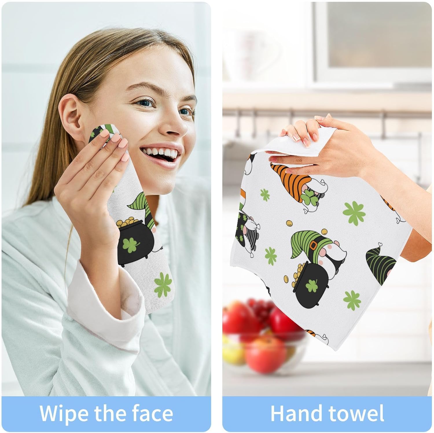 Surprise Your Owner with St Patricks Day Gnome Washcloth