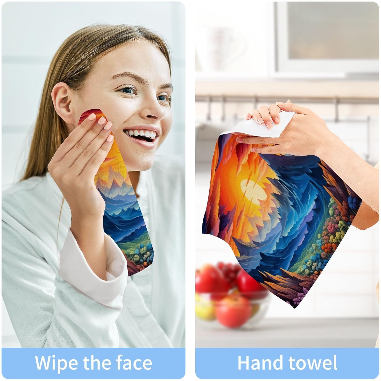 Nature Mountain Soft Washcloth 2Pack